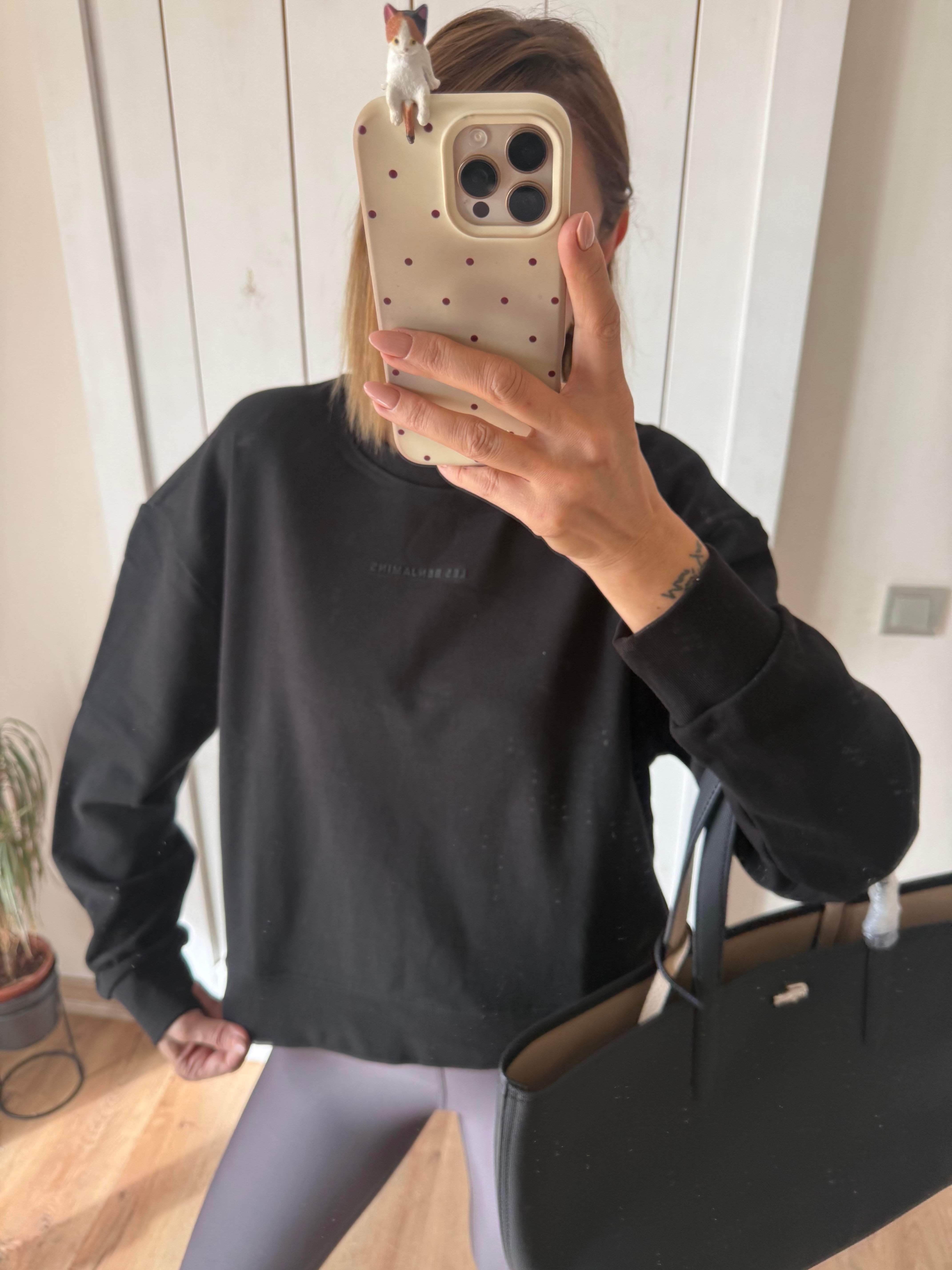 Siyah Holaa Sweatshirt