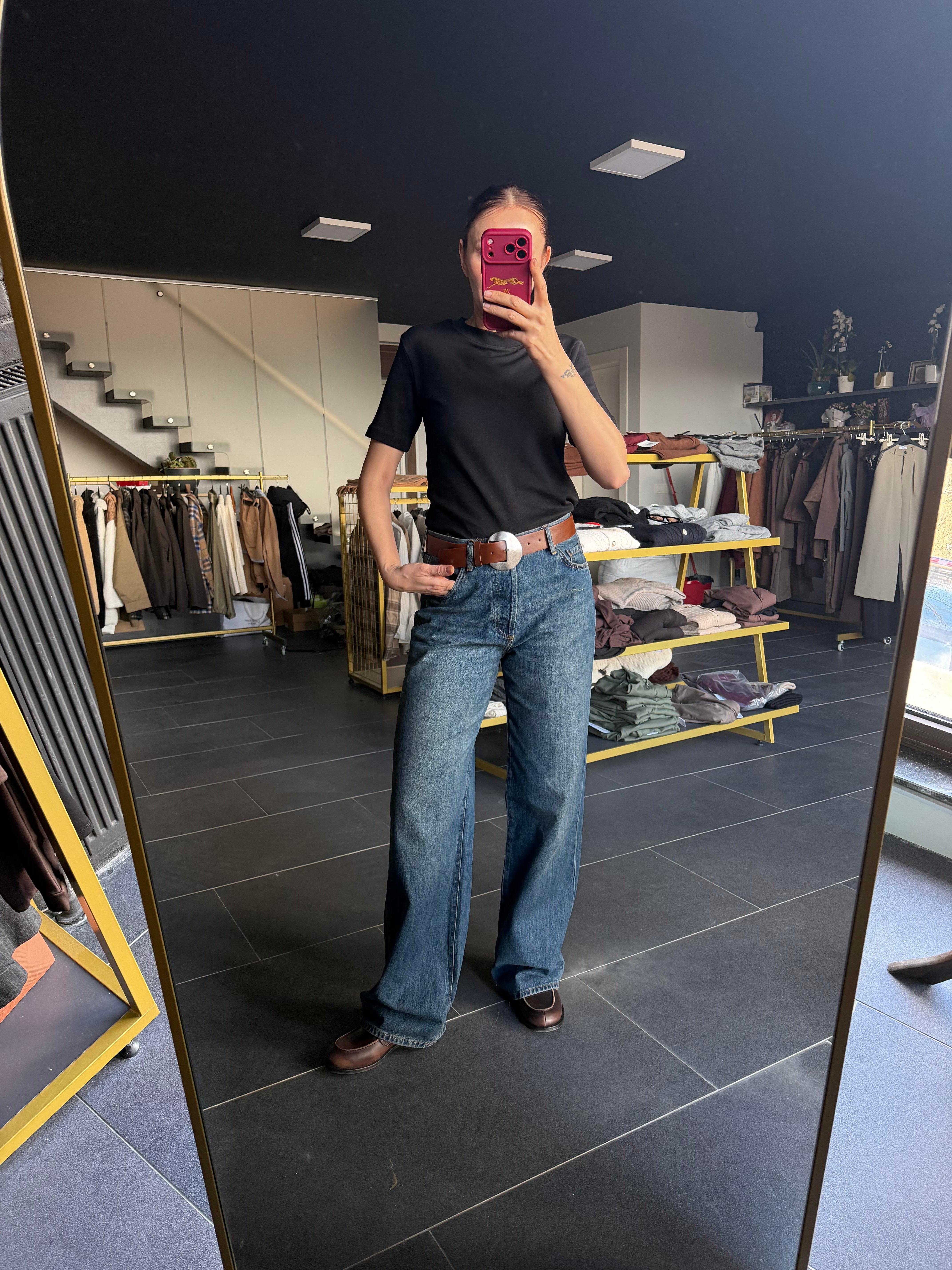 Siyah Kos Basic Tshirt