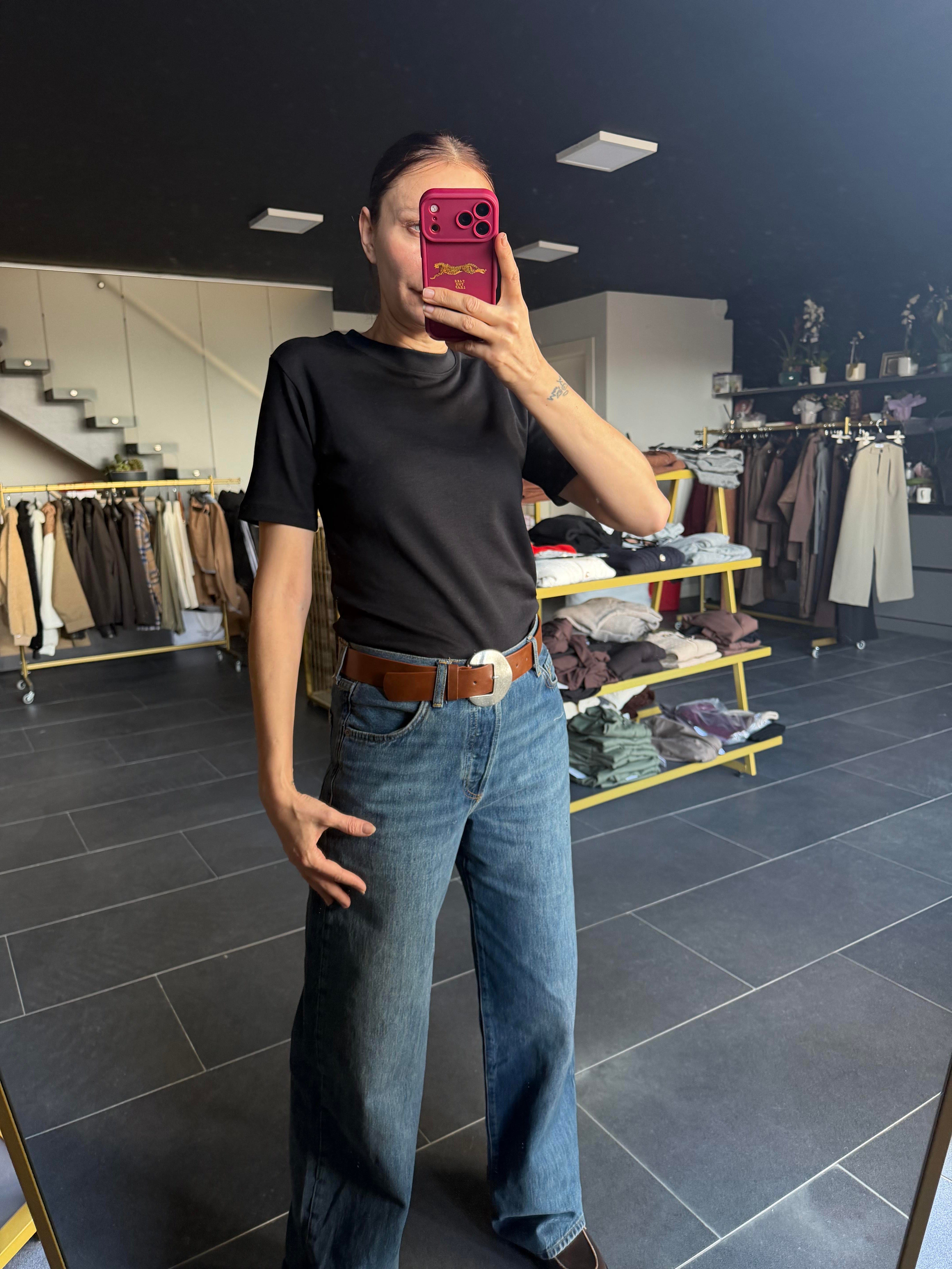 Siyah Kos Basic Tshirt