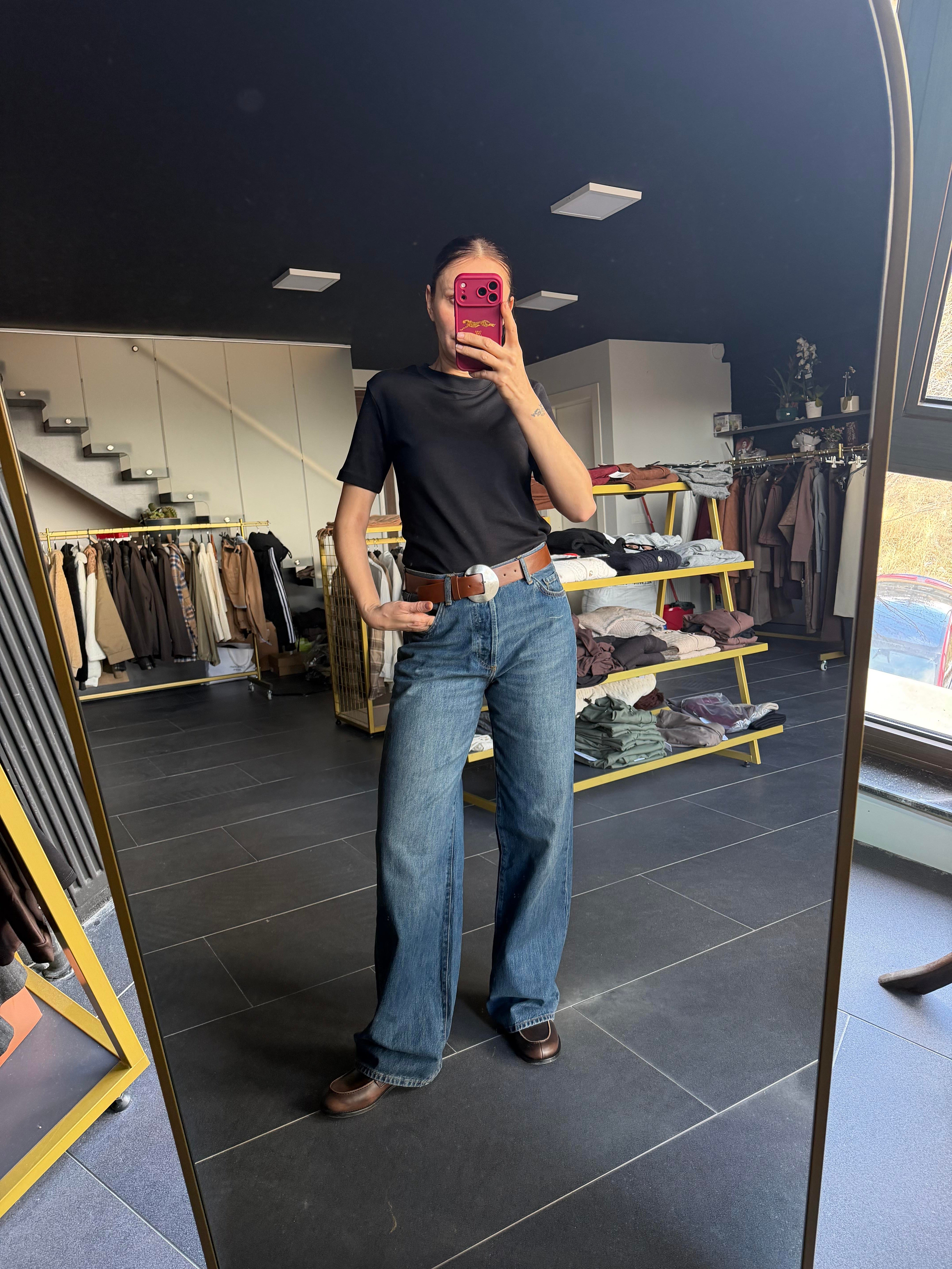 Siyah Kos Basic Tshirt