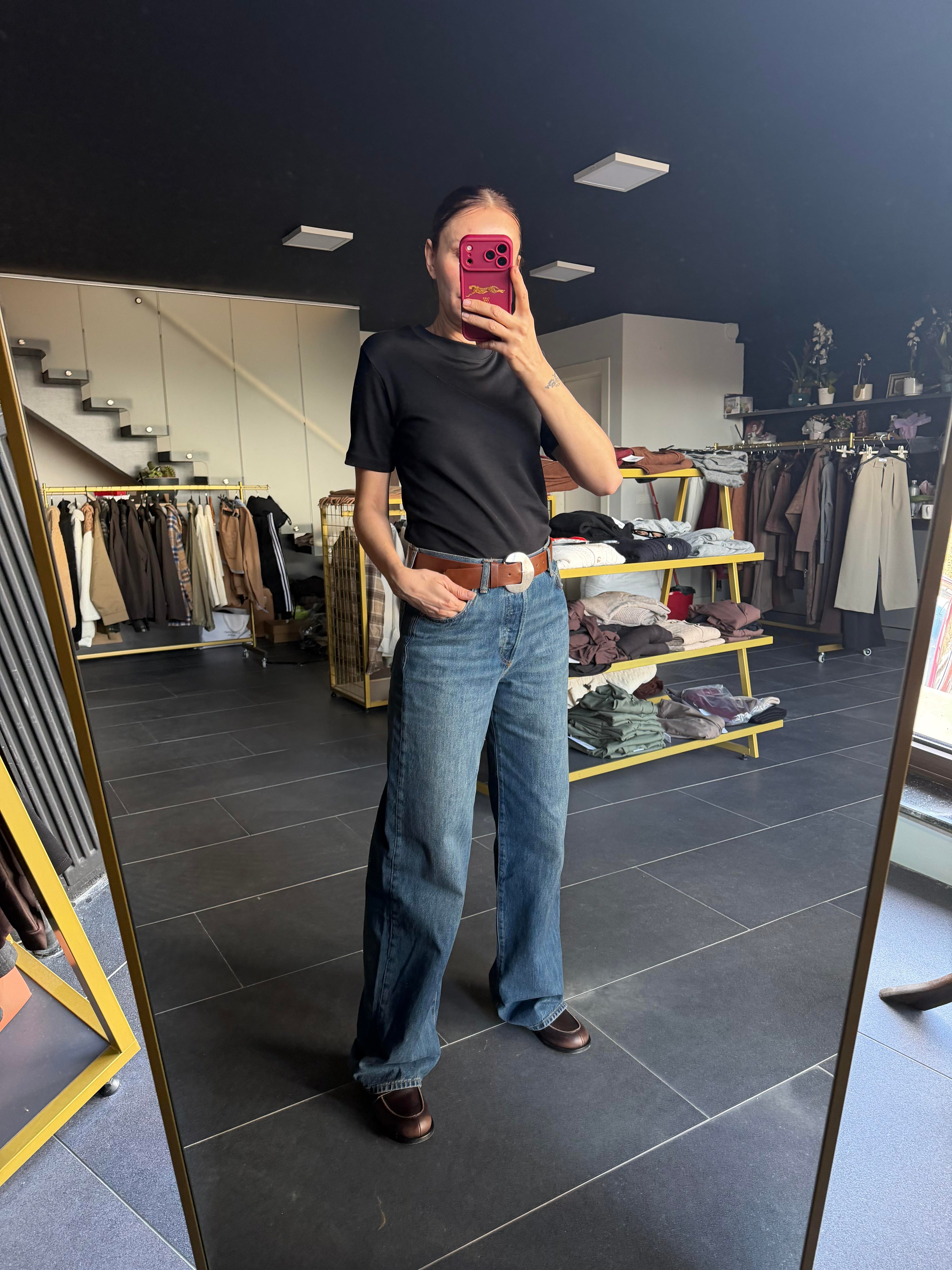 Siyah Kos Basic Tshirt