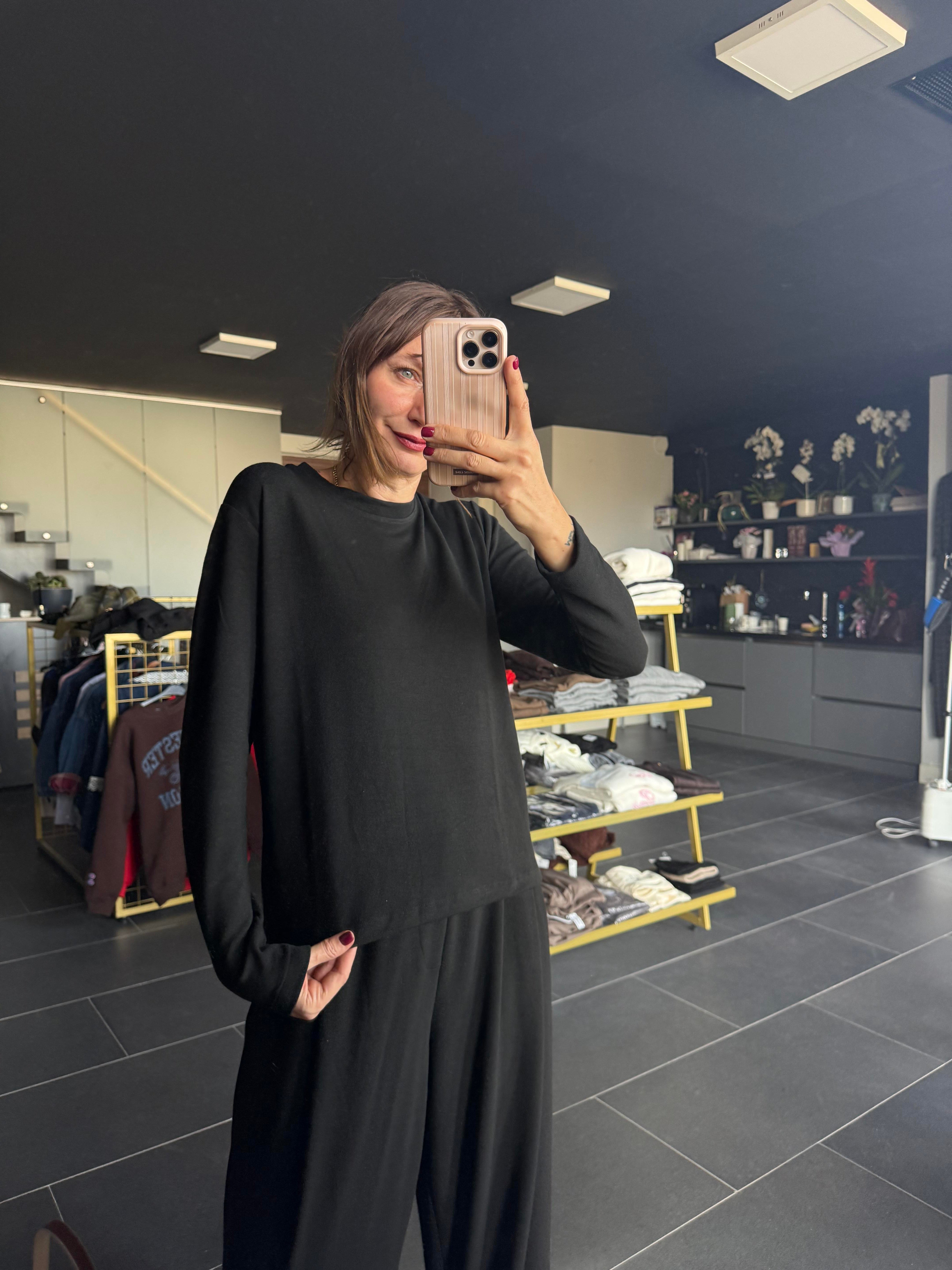 Siyah Uzun Kollu Basic