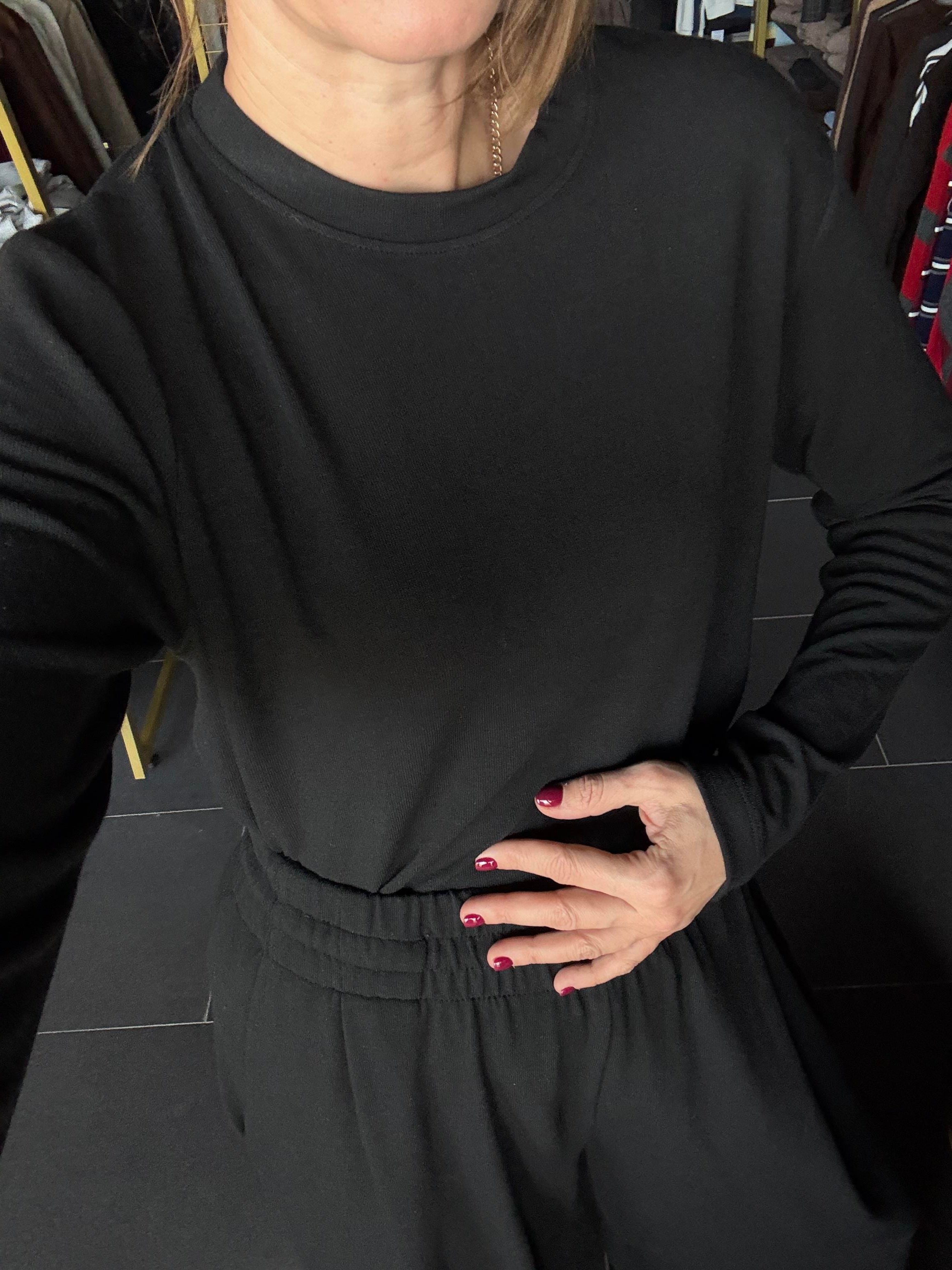 Siyah Uzun Kollu Basic