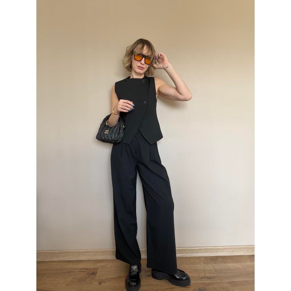 SİYAH VEREV KESİM ATLAS TAKIM