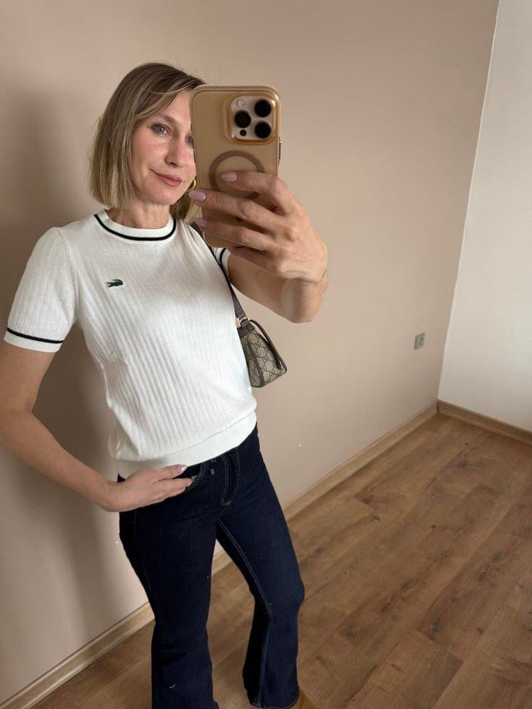 Snow Nakış Ve Çizgi Detaylı Bluz