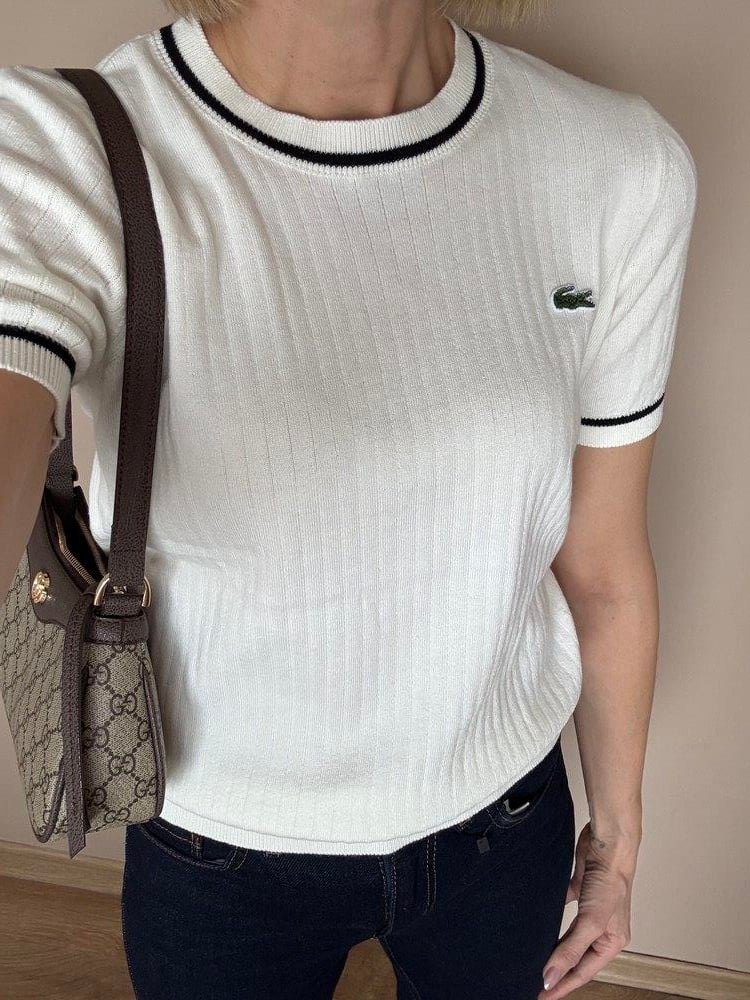 Snow Nakış Ve Çizgi Detaylı Bluz