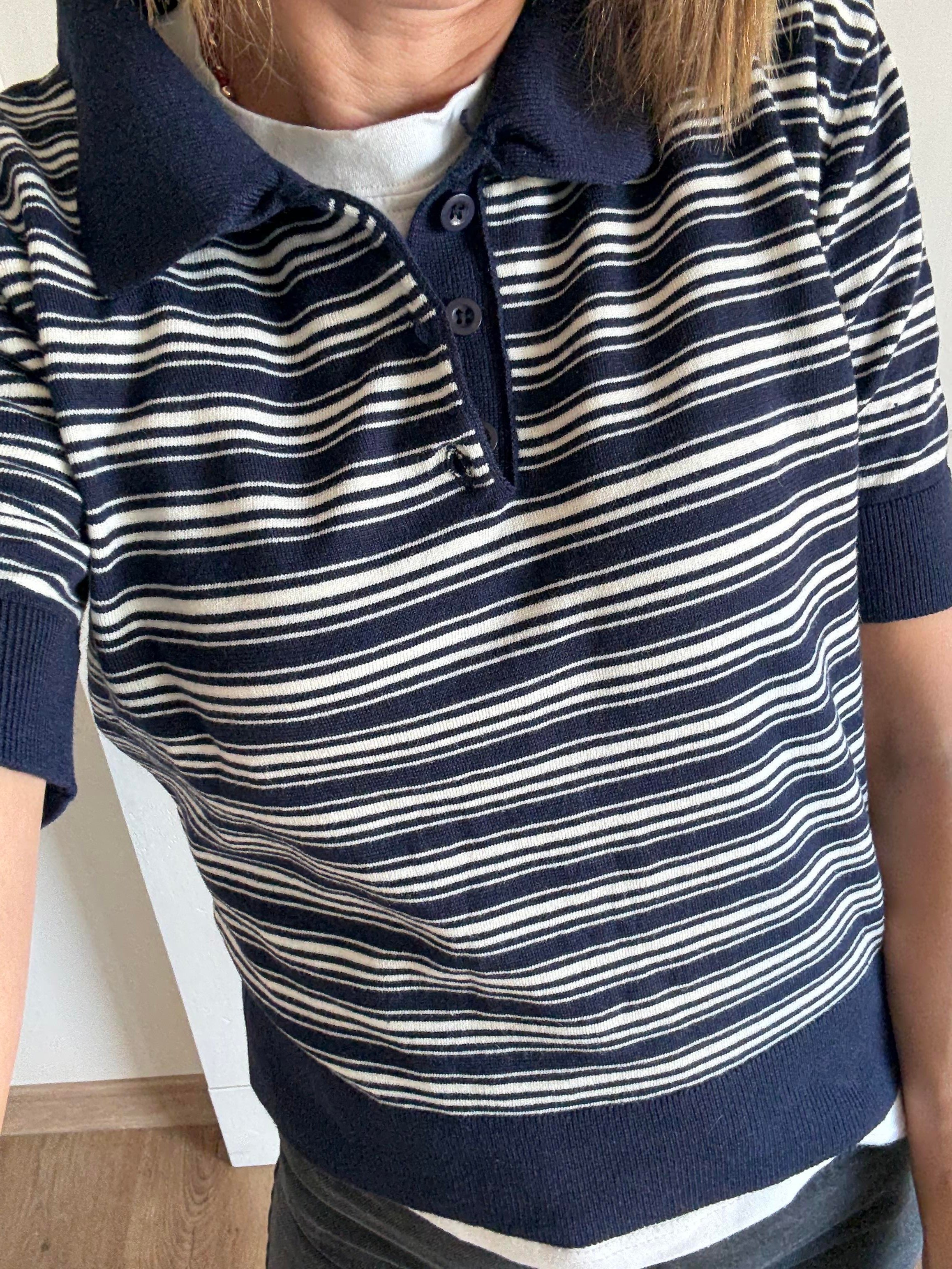 Star Çizgili Polo Yaka Triko