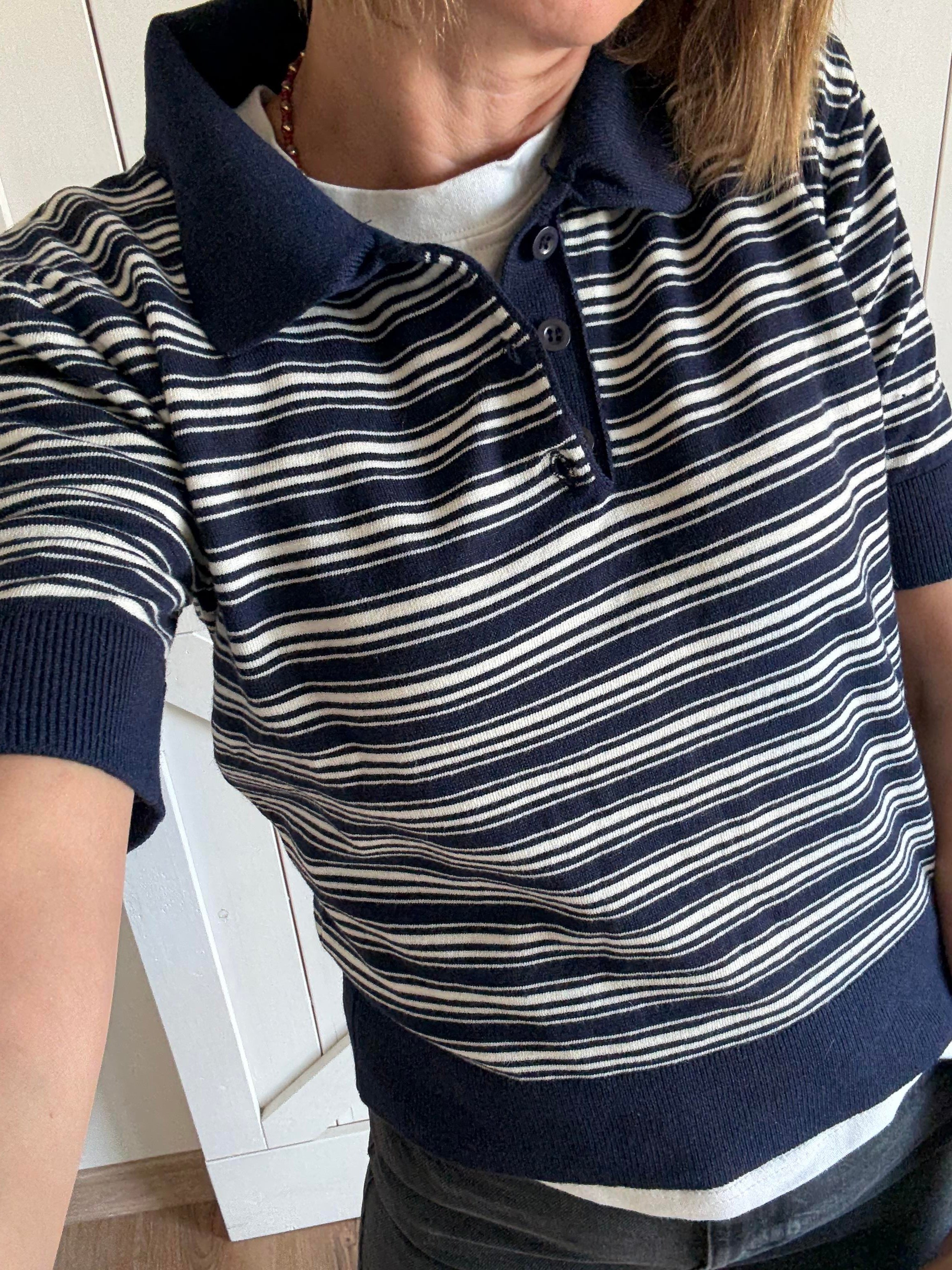 Star Çizgili Polo Yaka Triko