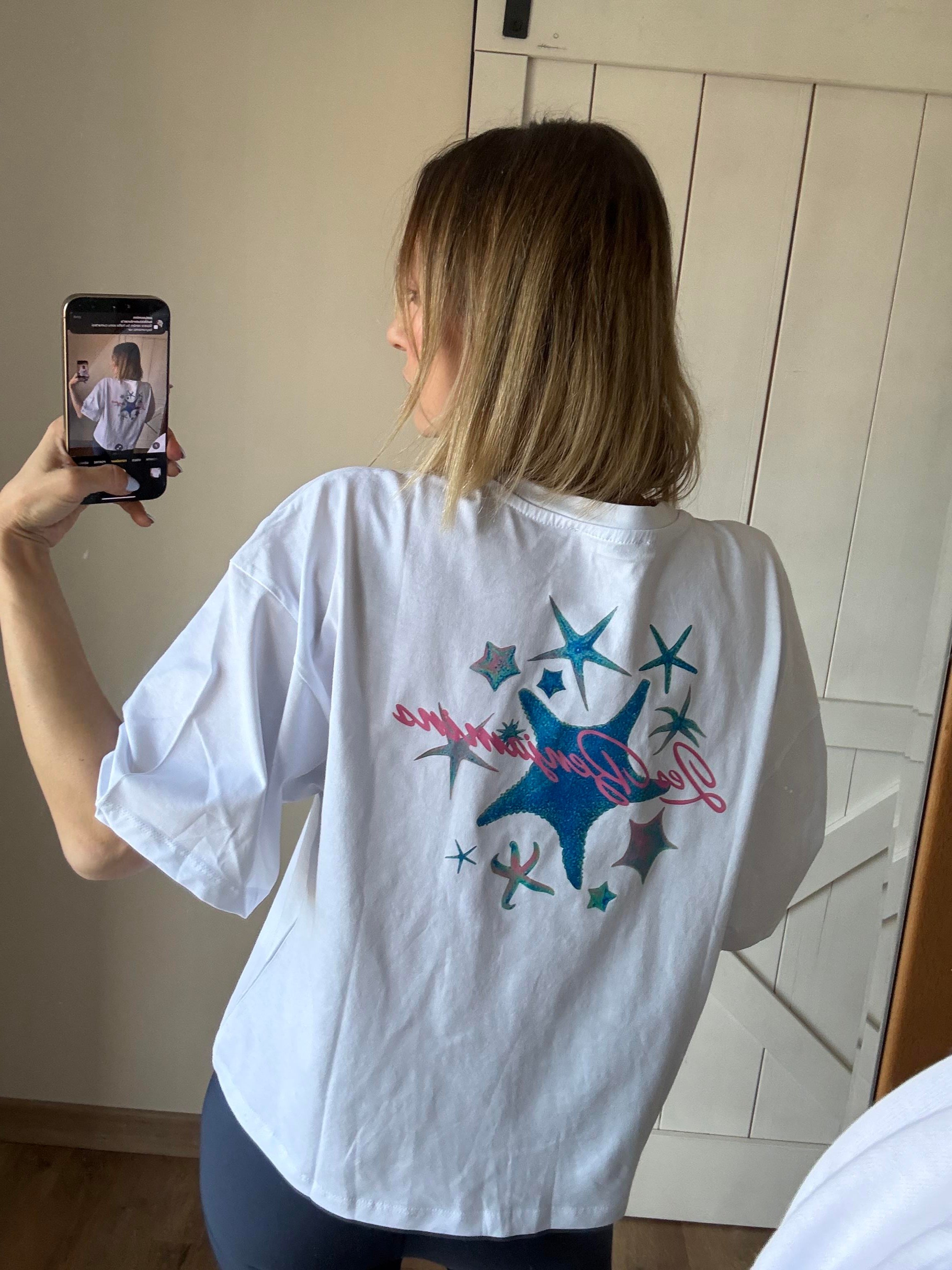 Stars Lessi Beyaz Rahat Tshirt