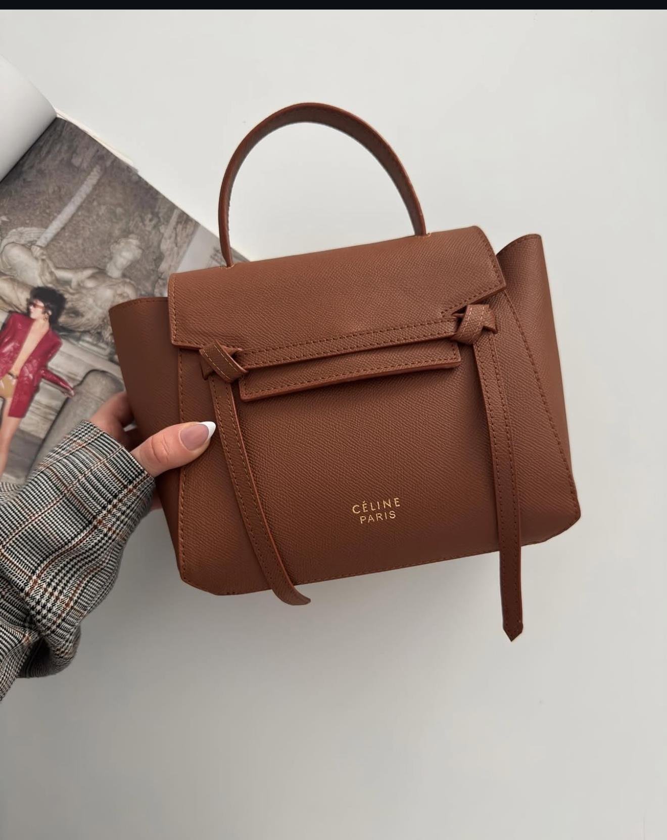 Taba Balt Bag İn Grained Calfskin Çanta