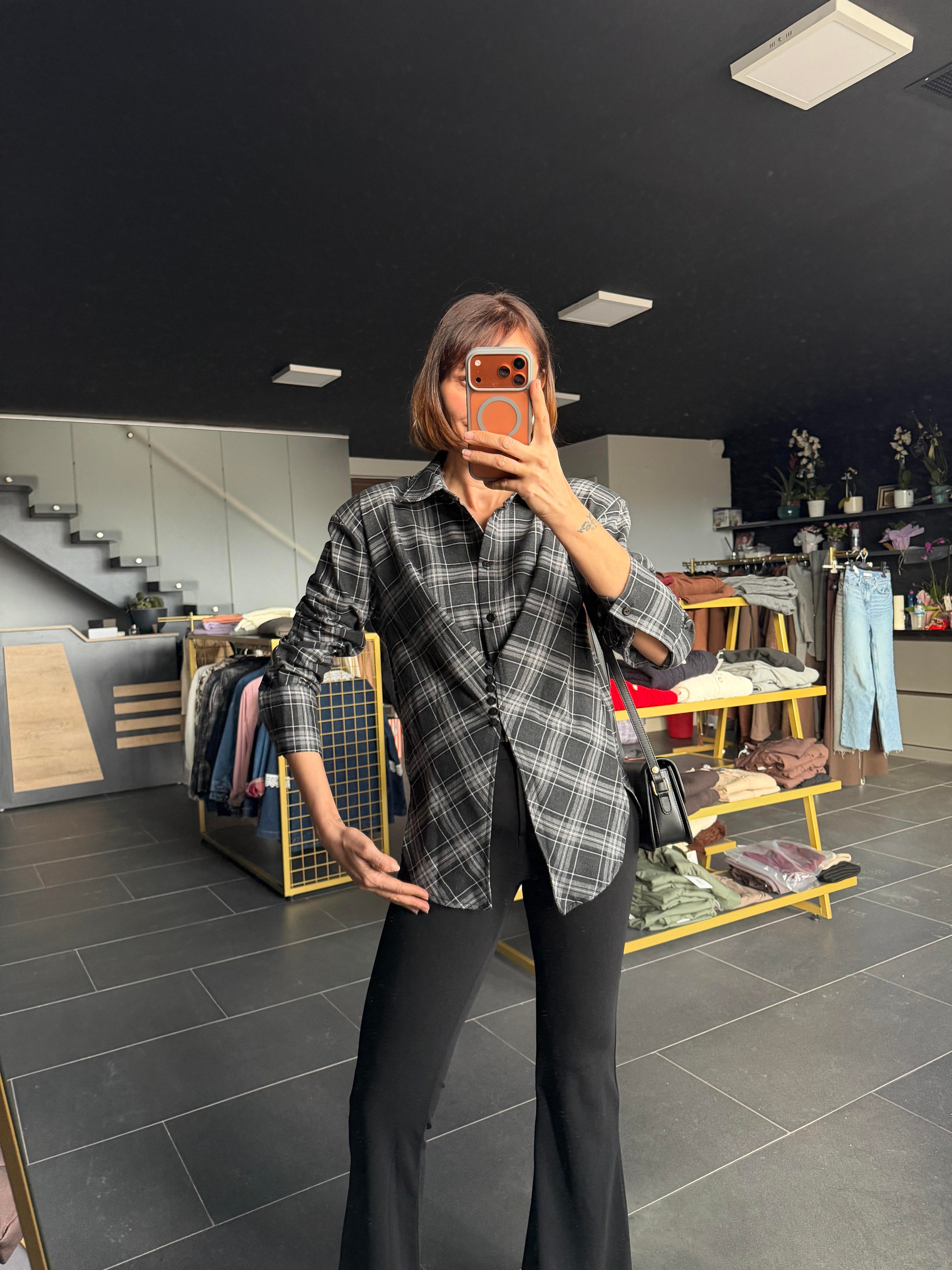 Tasarım Ekoseli Gömlek