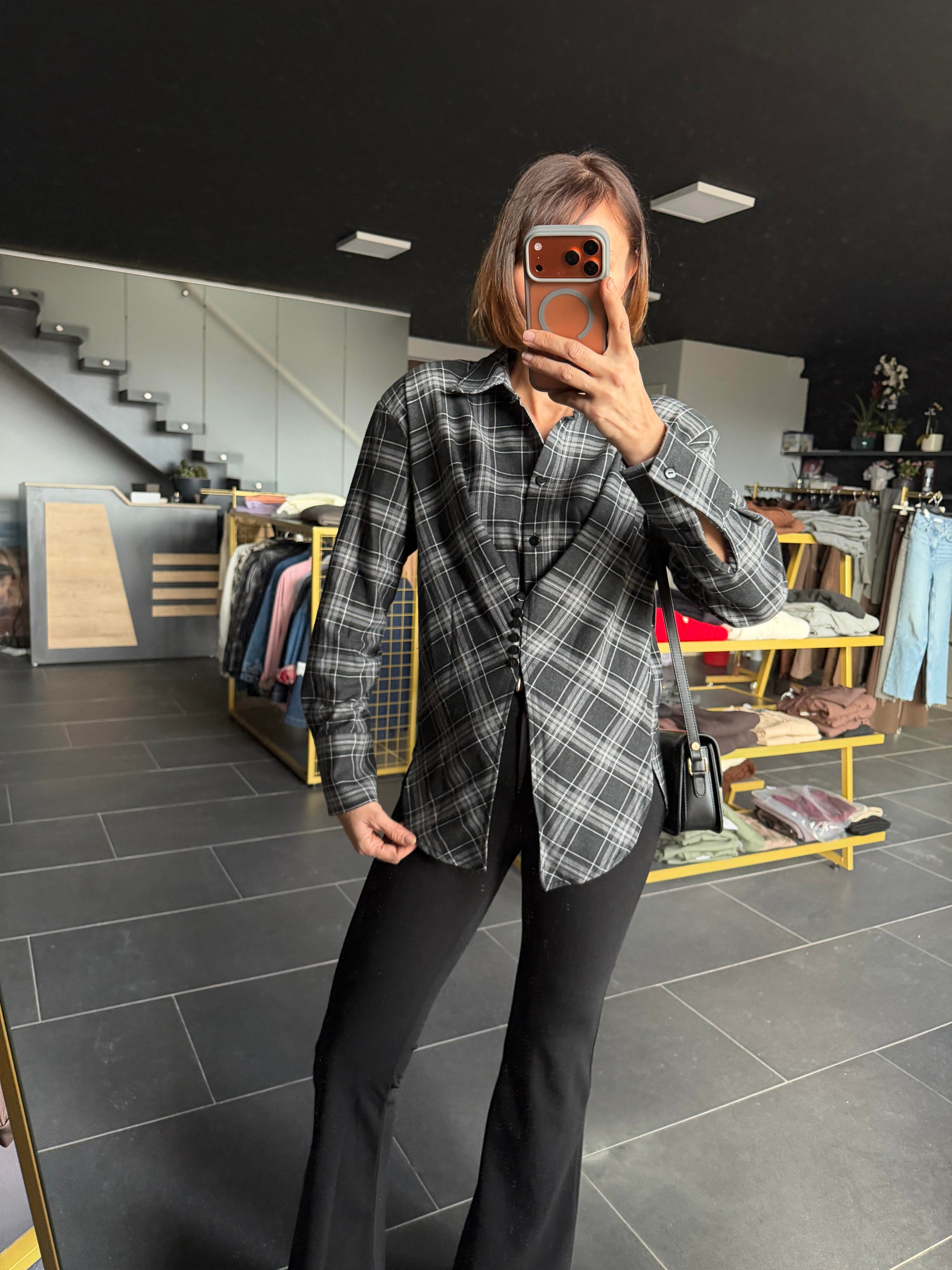 Tasarım Ekoseli Gömlek