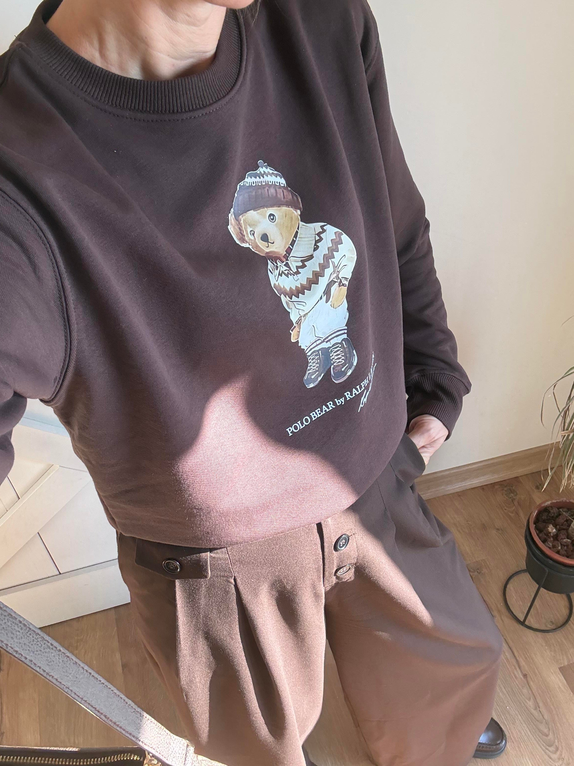 Teddy Kahve Sweatshirt