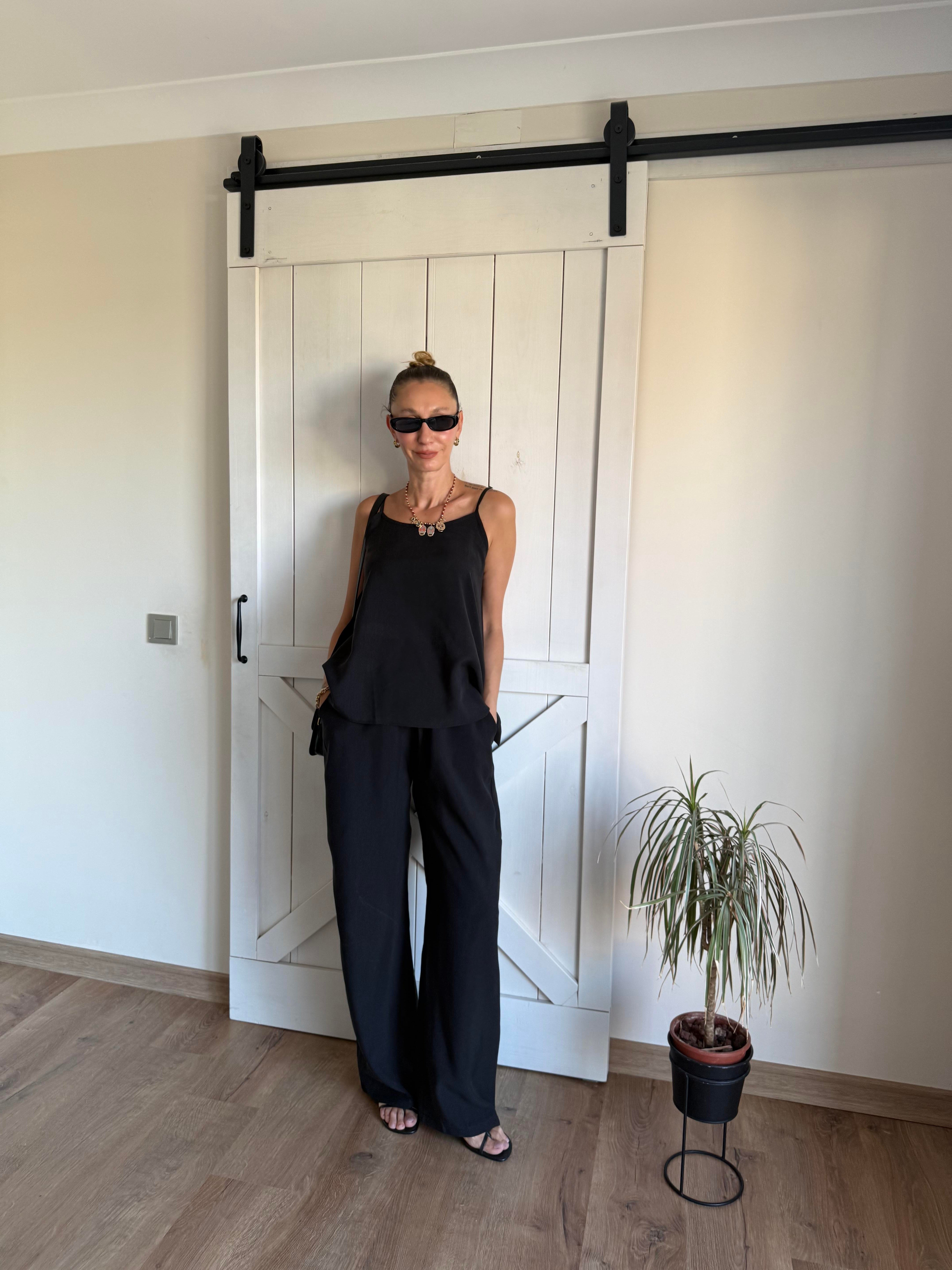 Tensel Atlet Pantolon Massi Siyah Takım