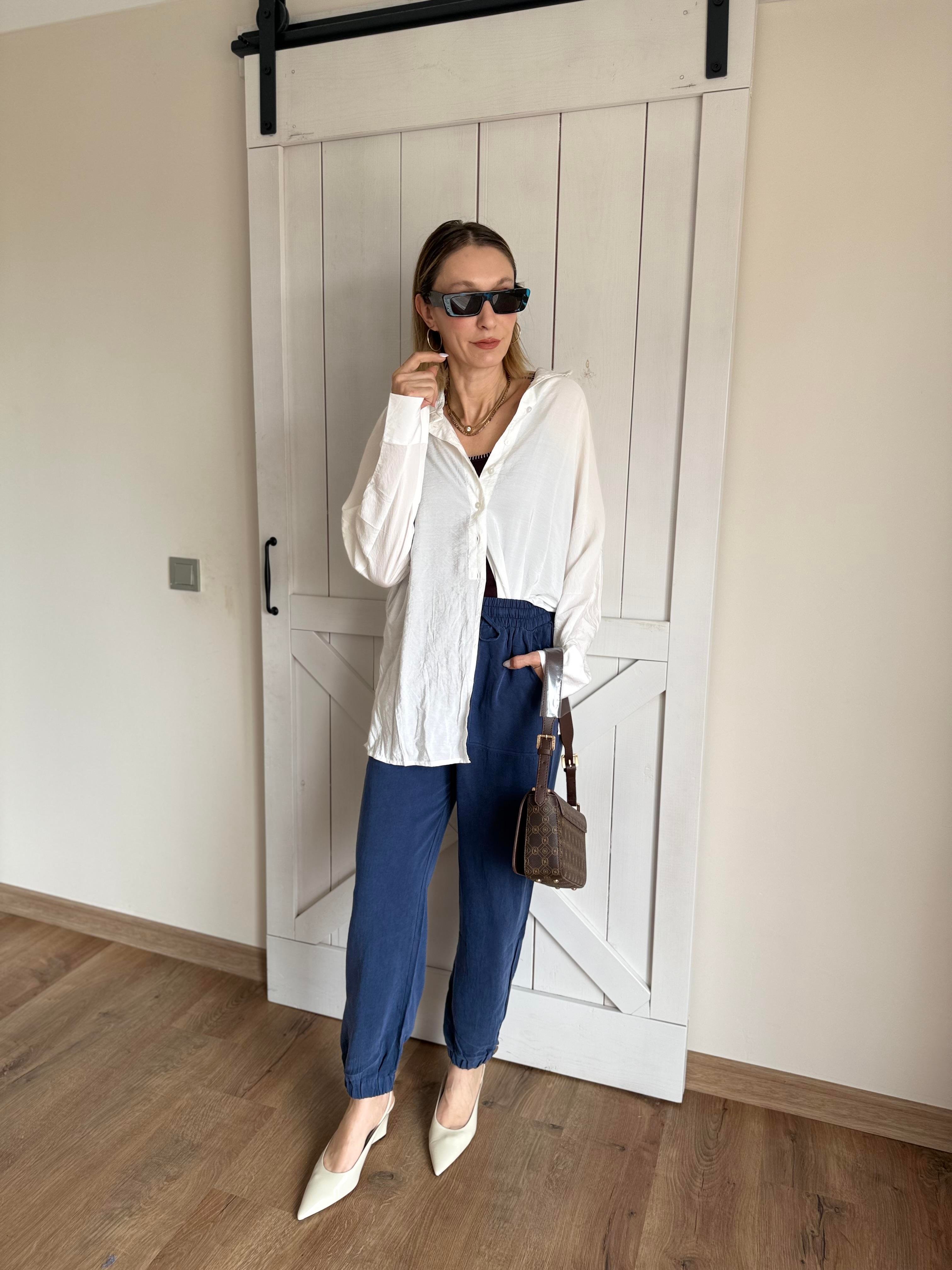 Tensel Lacivert Renk Jogger Pantolon