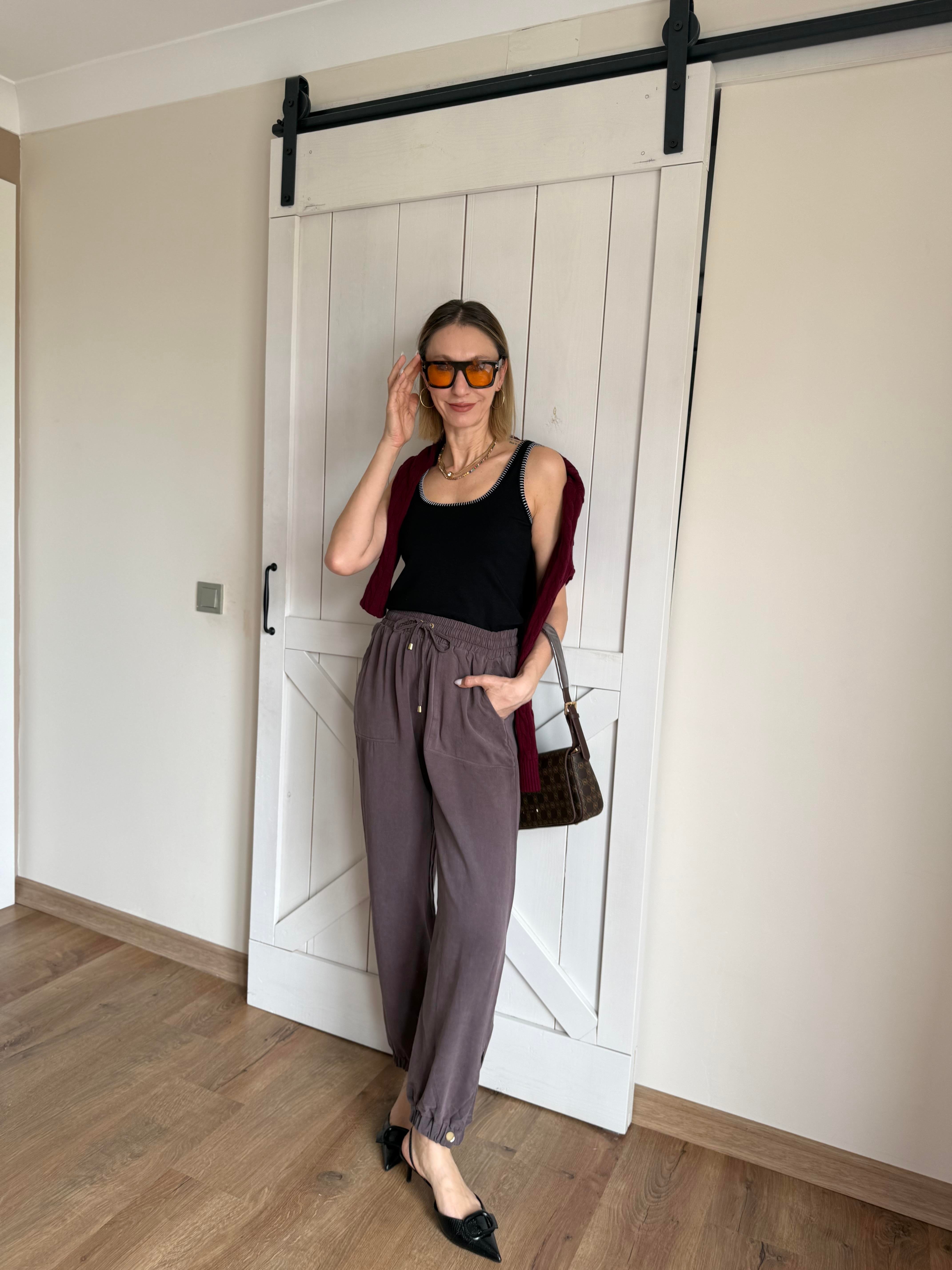 Tensel Mürdüm Jogger Pantolon