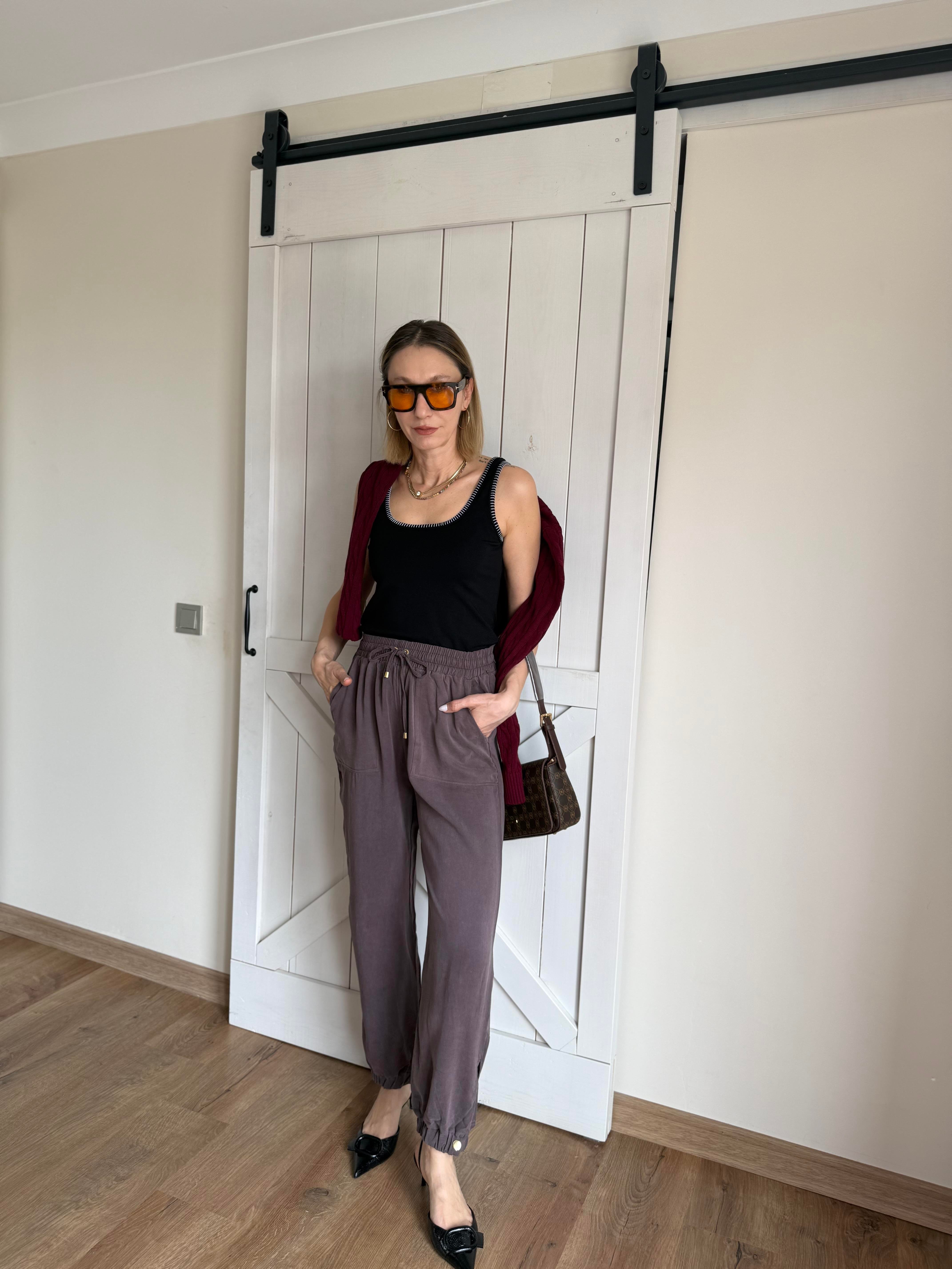 Tensel Mürdüm Jogger Pantolon