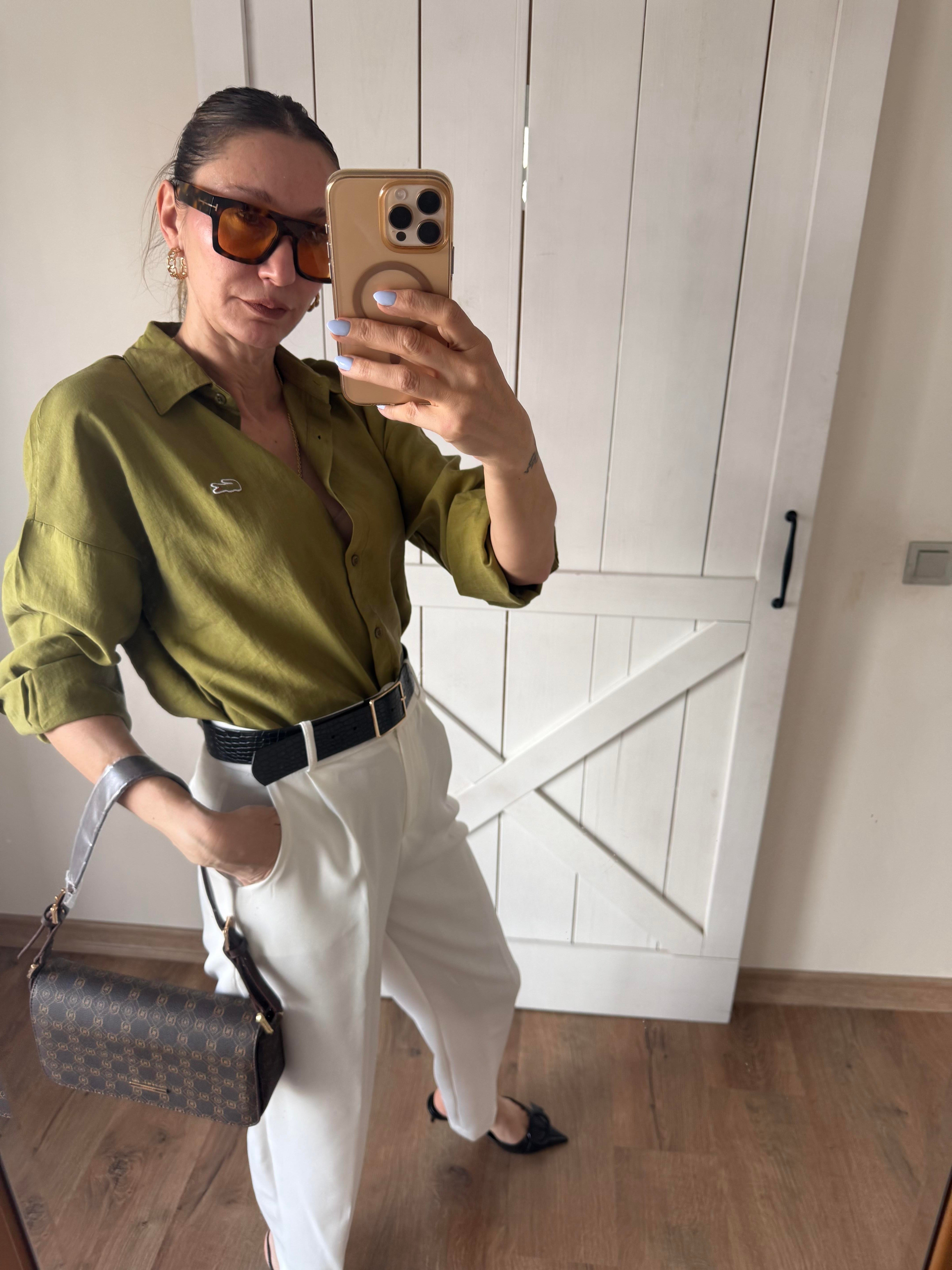 Tensel Yeşil Logolu Gömlek