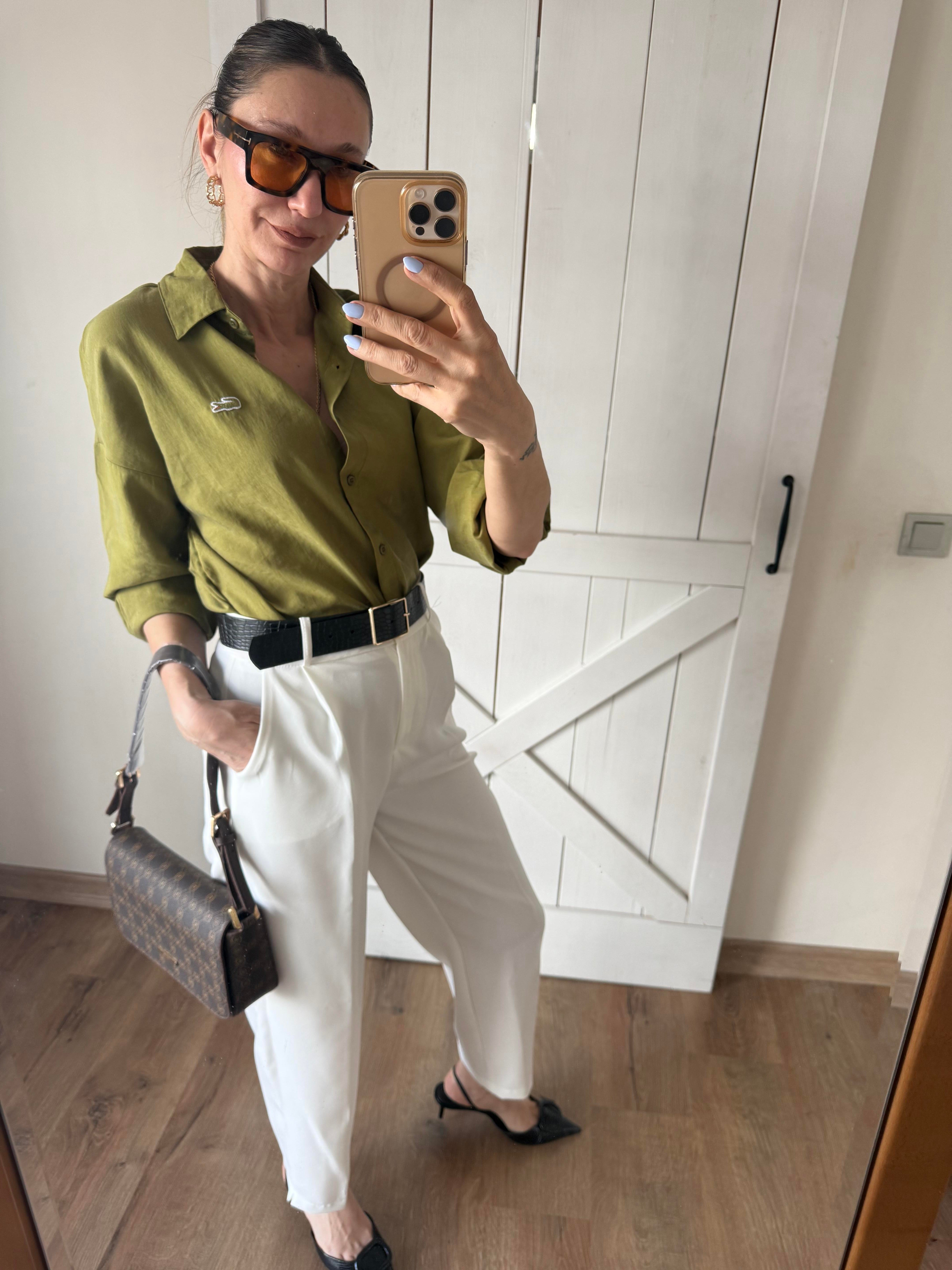 Tensel Yeşil Logolu Gömlek