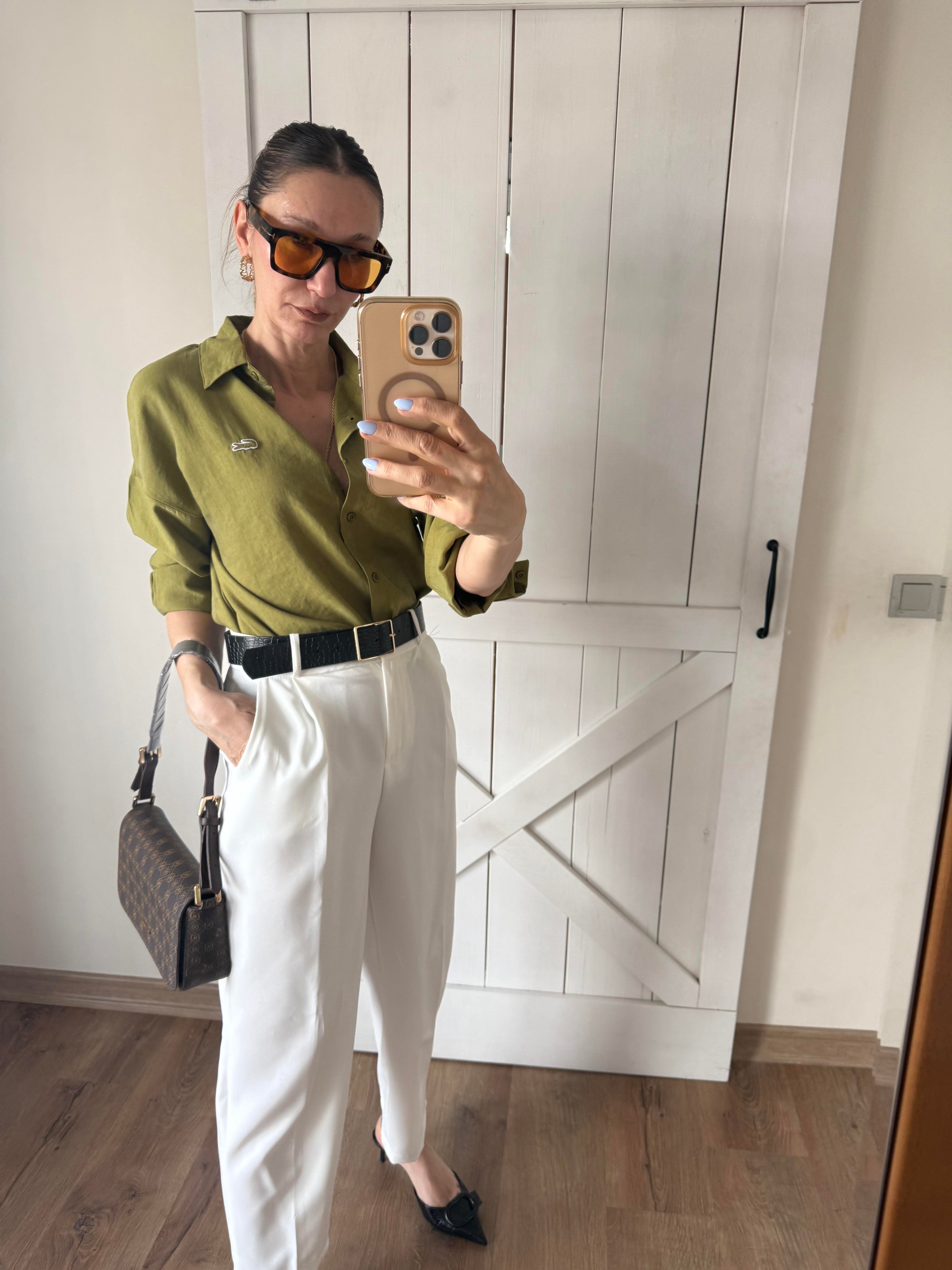 Tensel Yeşil Logolu Gömlek