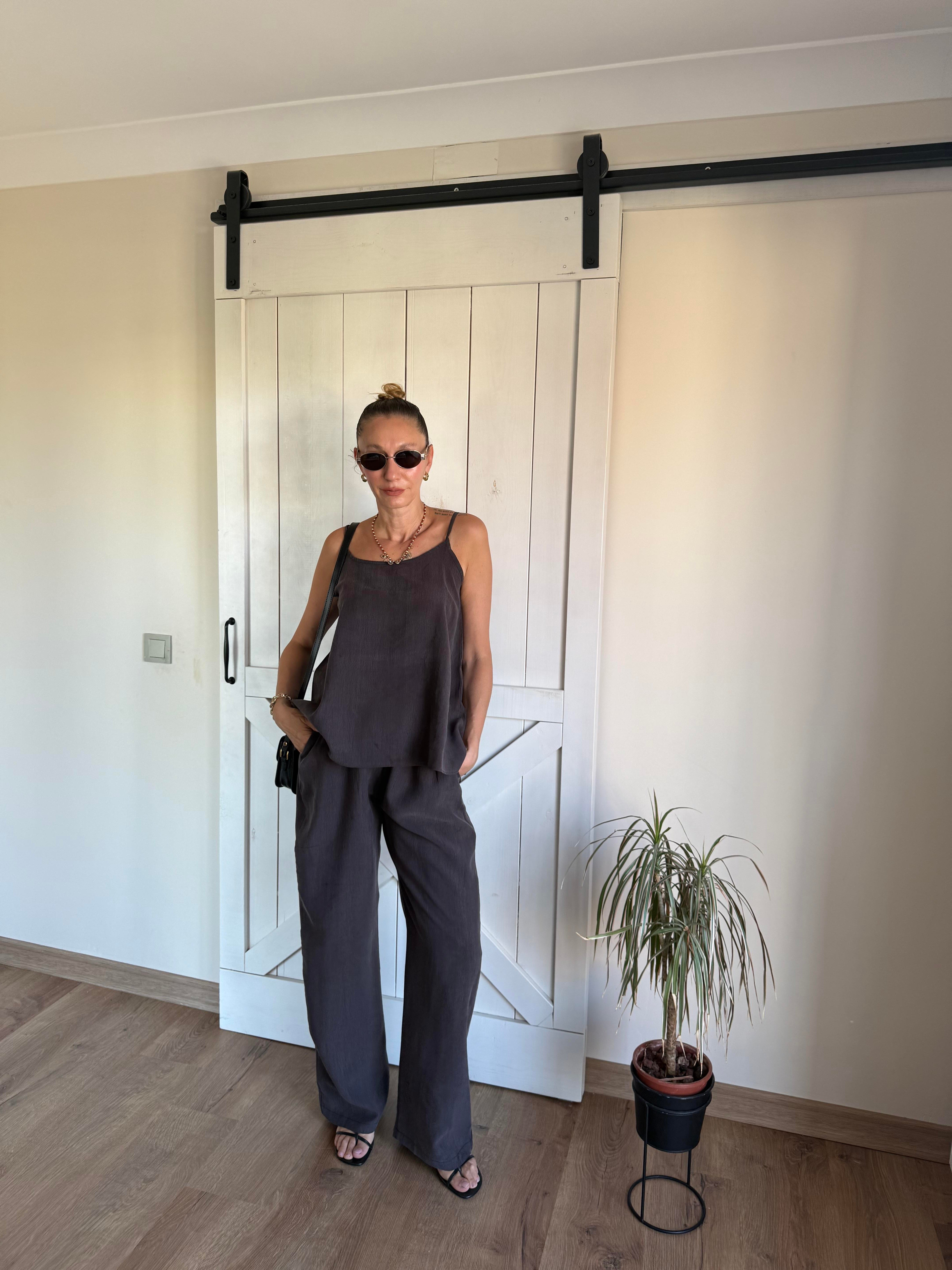 Tesenl Atlet Pantolon Massi Kahve Takım