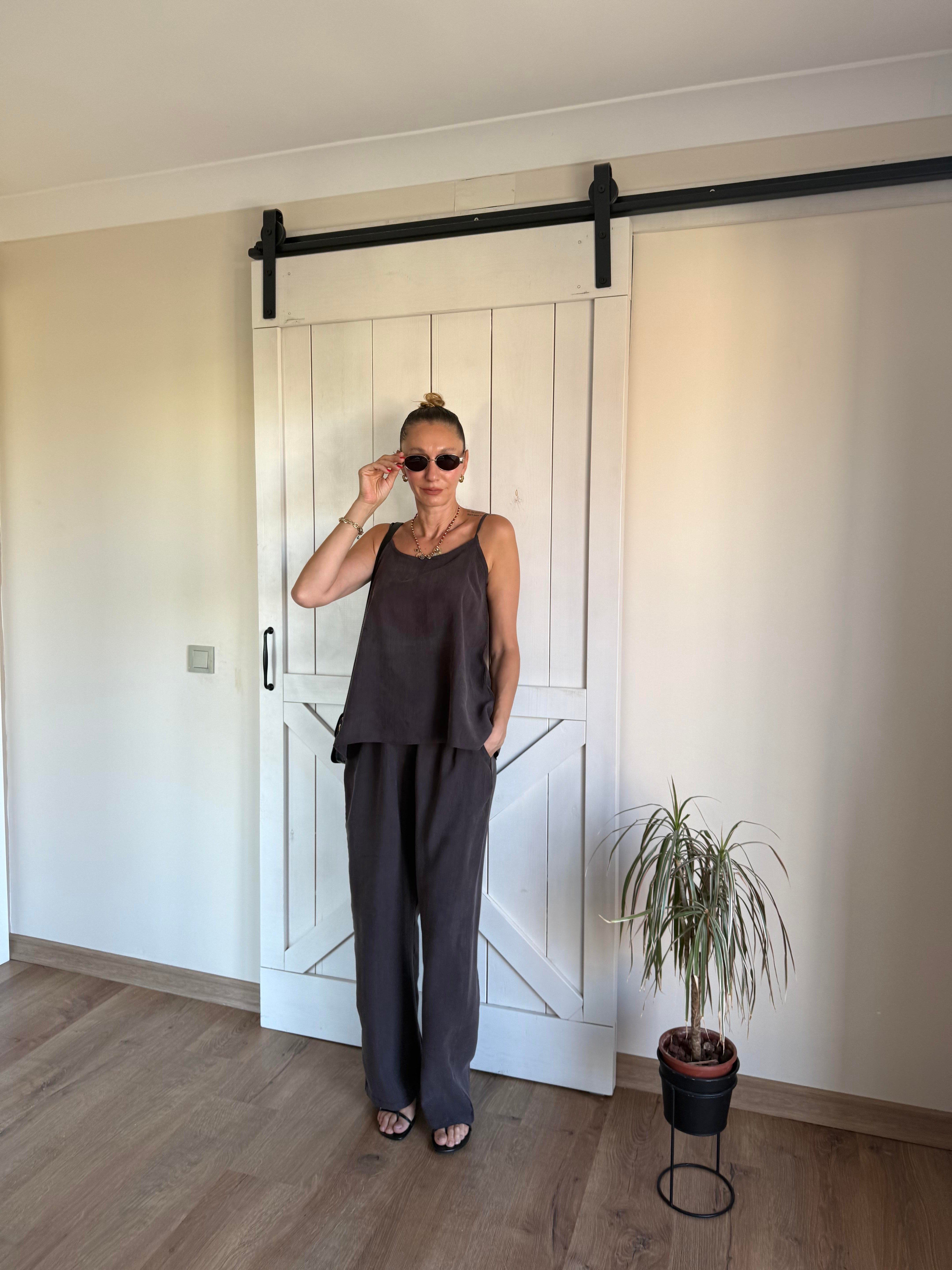 Tesenl Atlet Pantolon Massi Kahve Takım