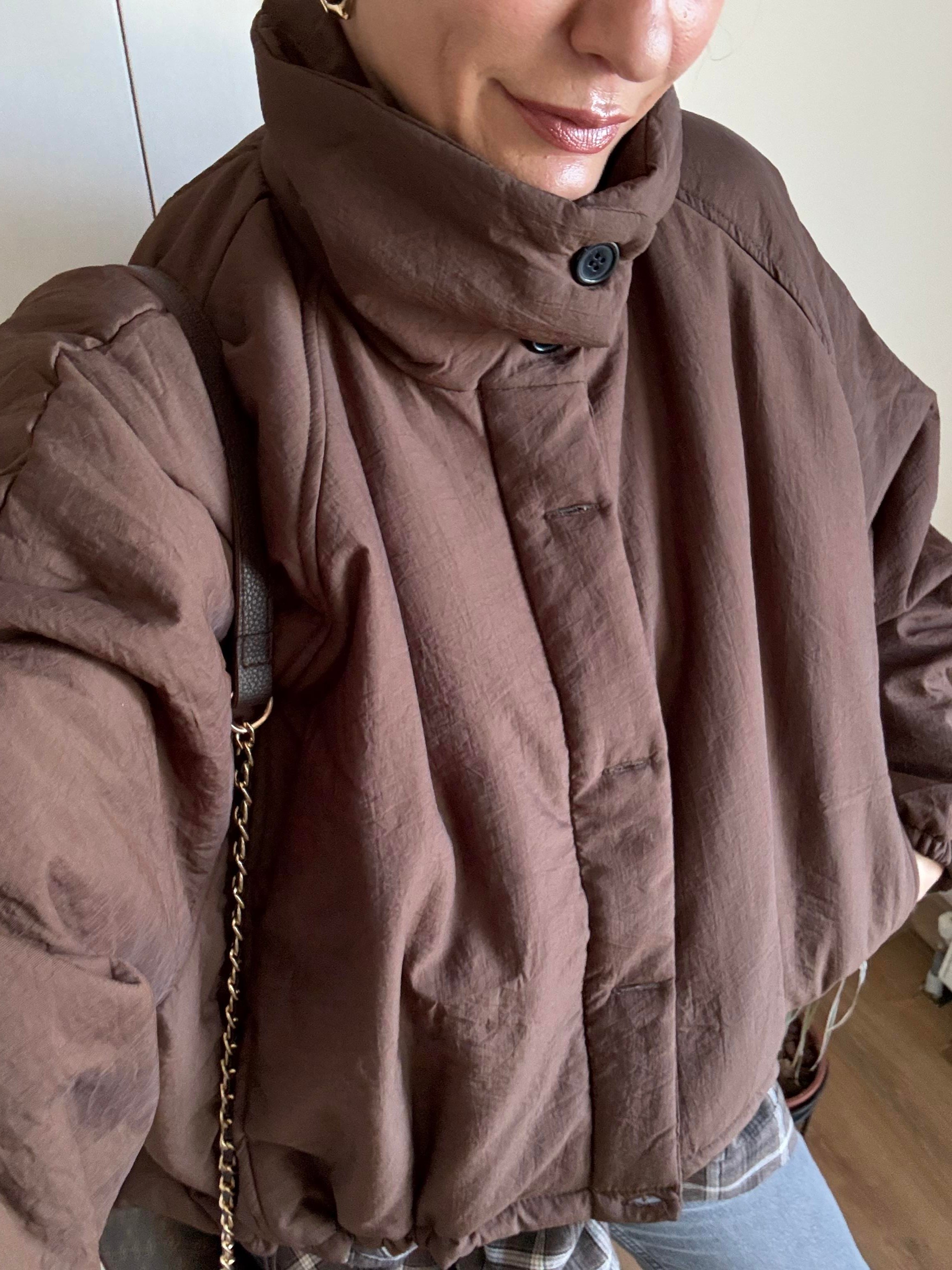 Tok Dokulu Şişme Mont