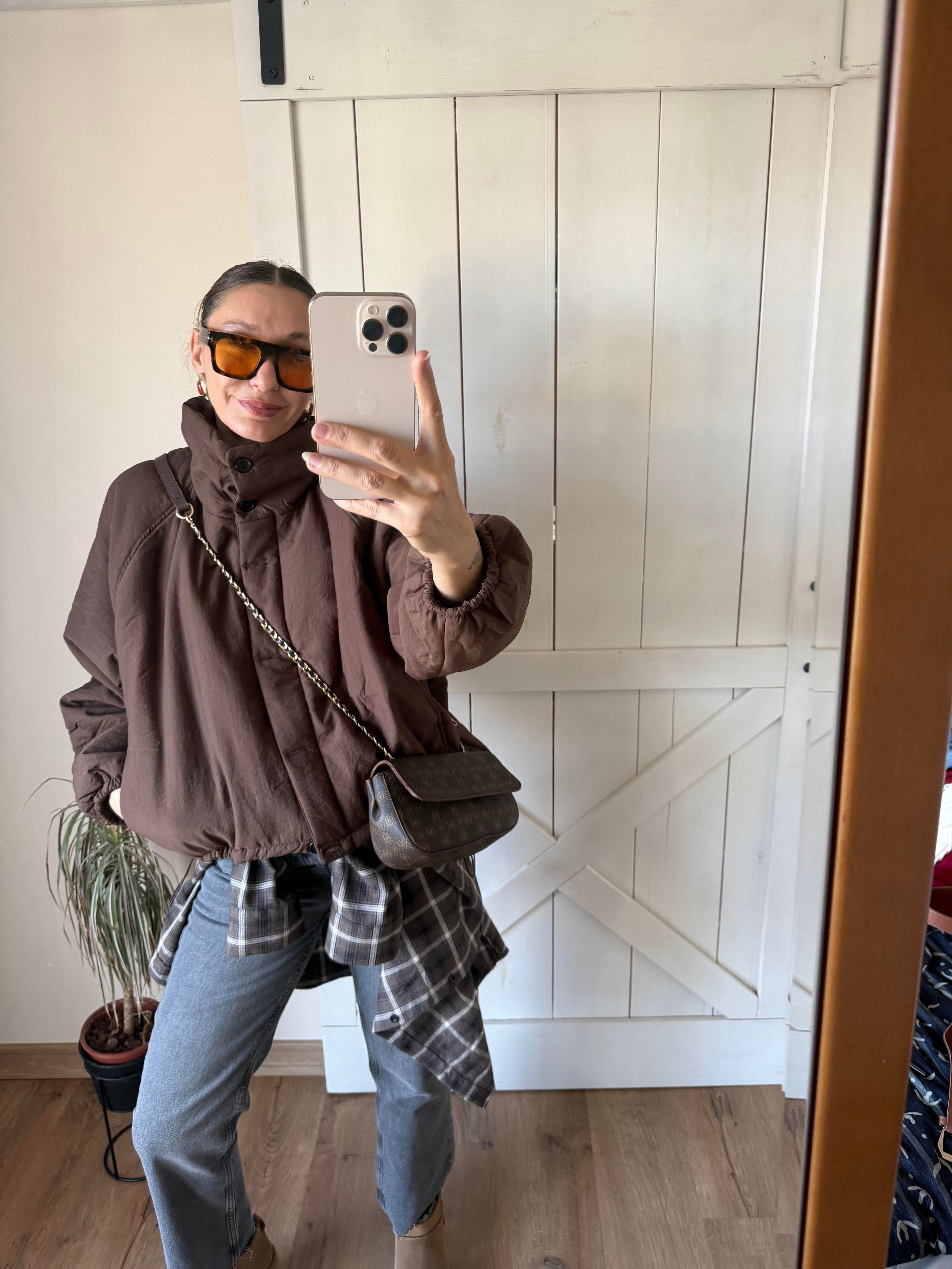 Tok Dokulu Şişme Mont