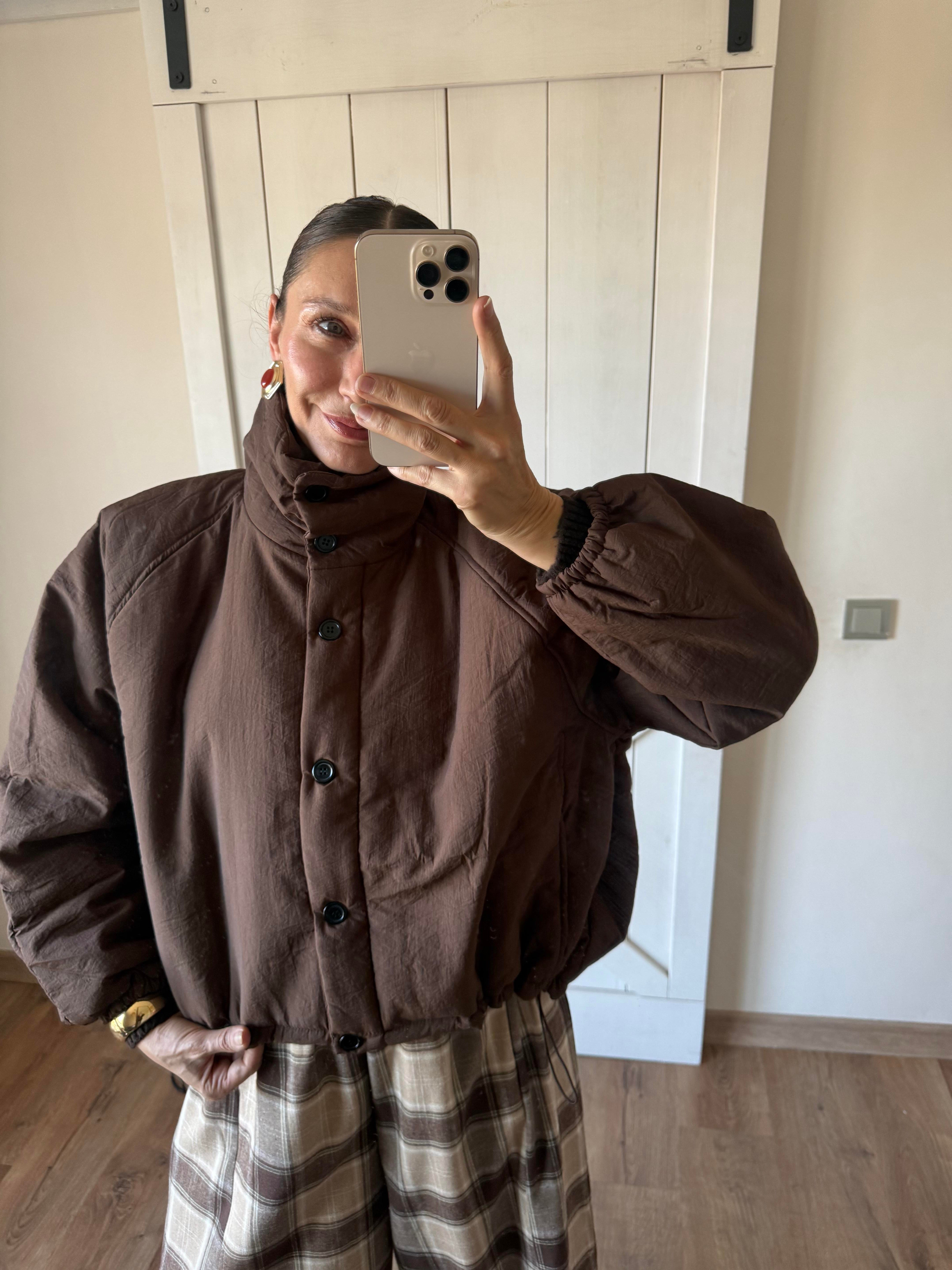 Tok Dokulu Şişme Mont