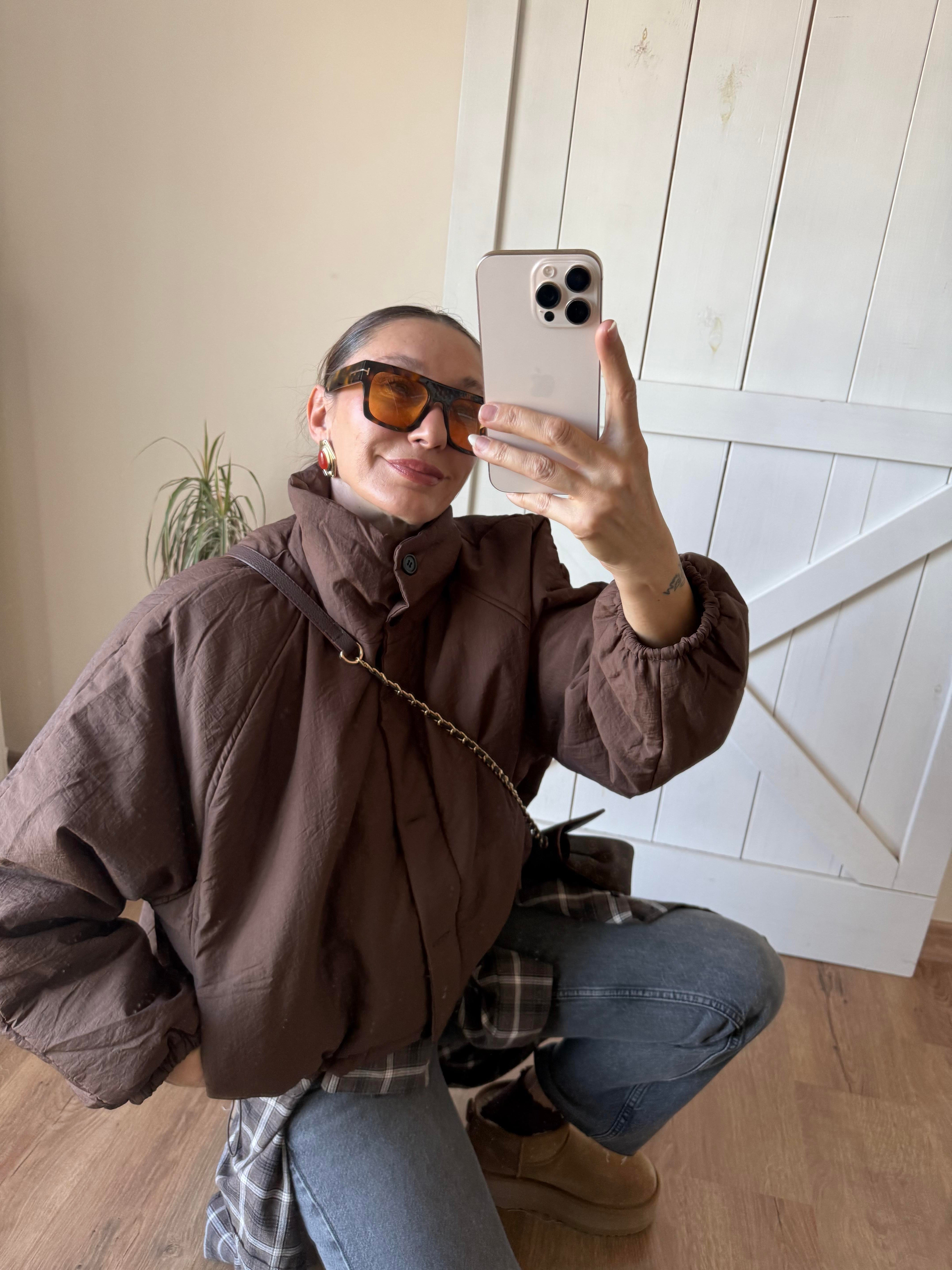 Tok Dokulu Şişme Mont