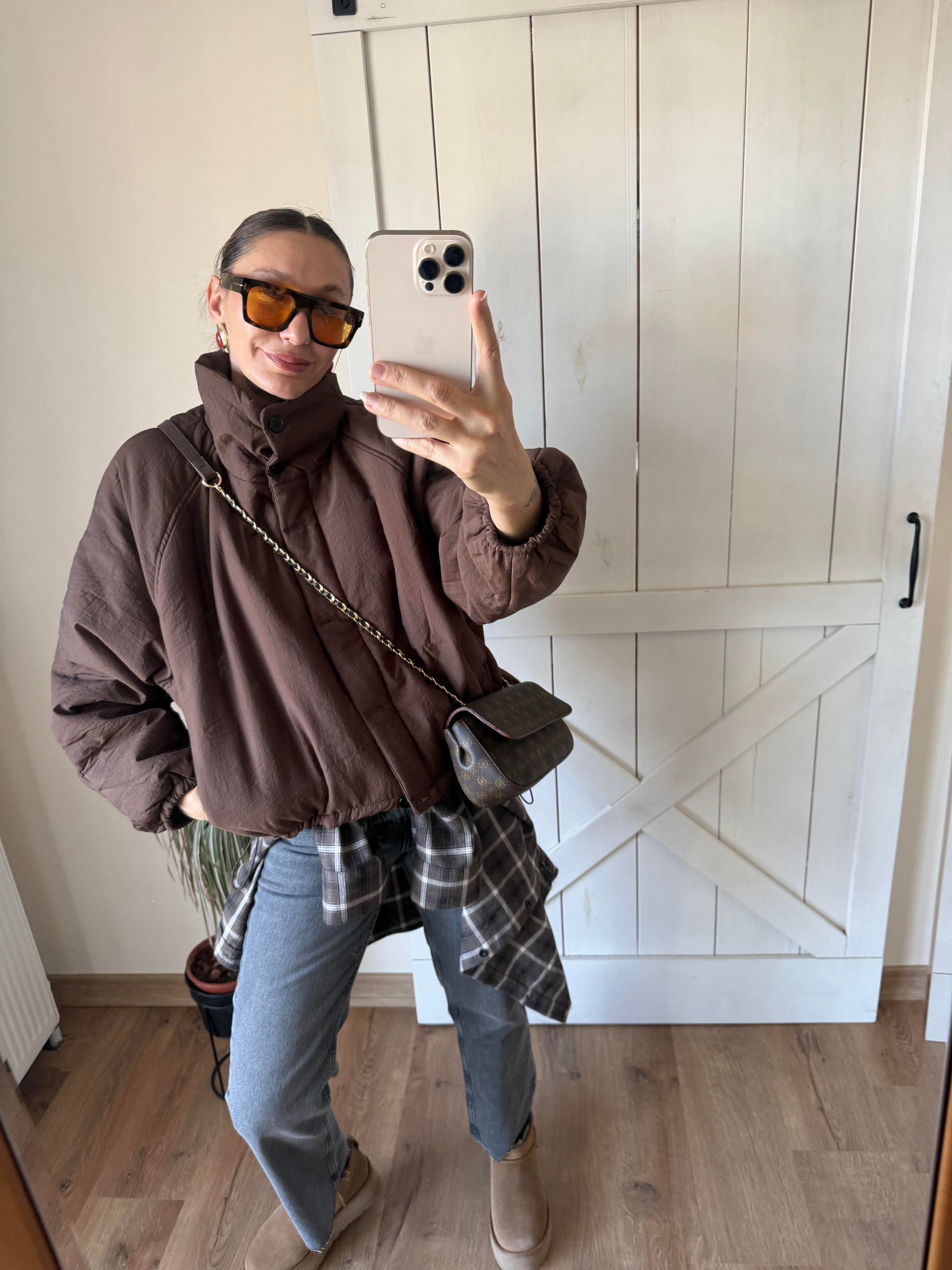 Tok Dokulu Şişme Mont