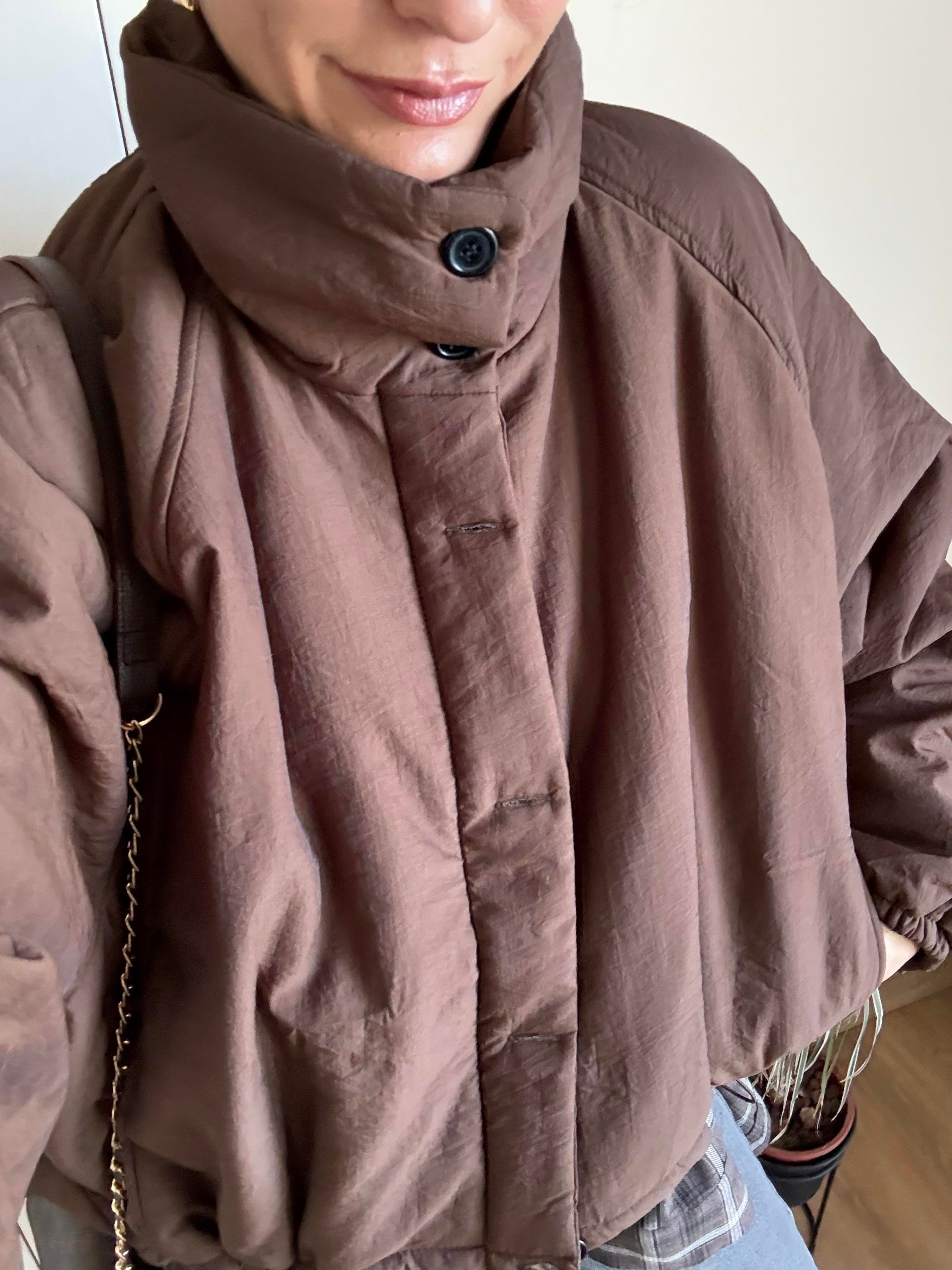 Tok Dokulu Şişme Mont