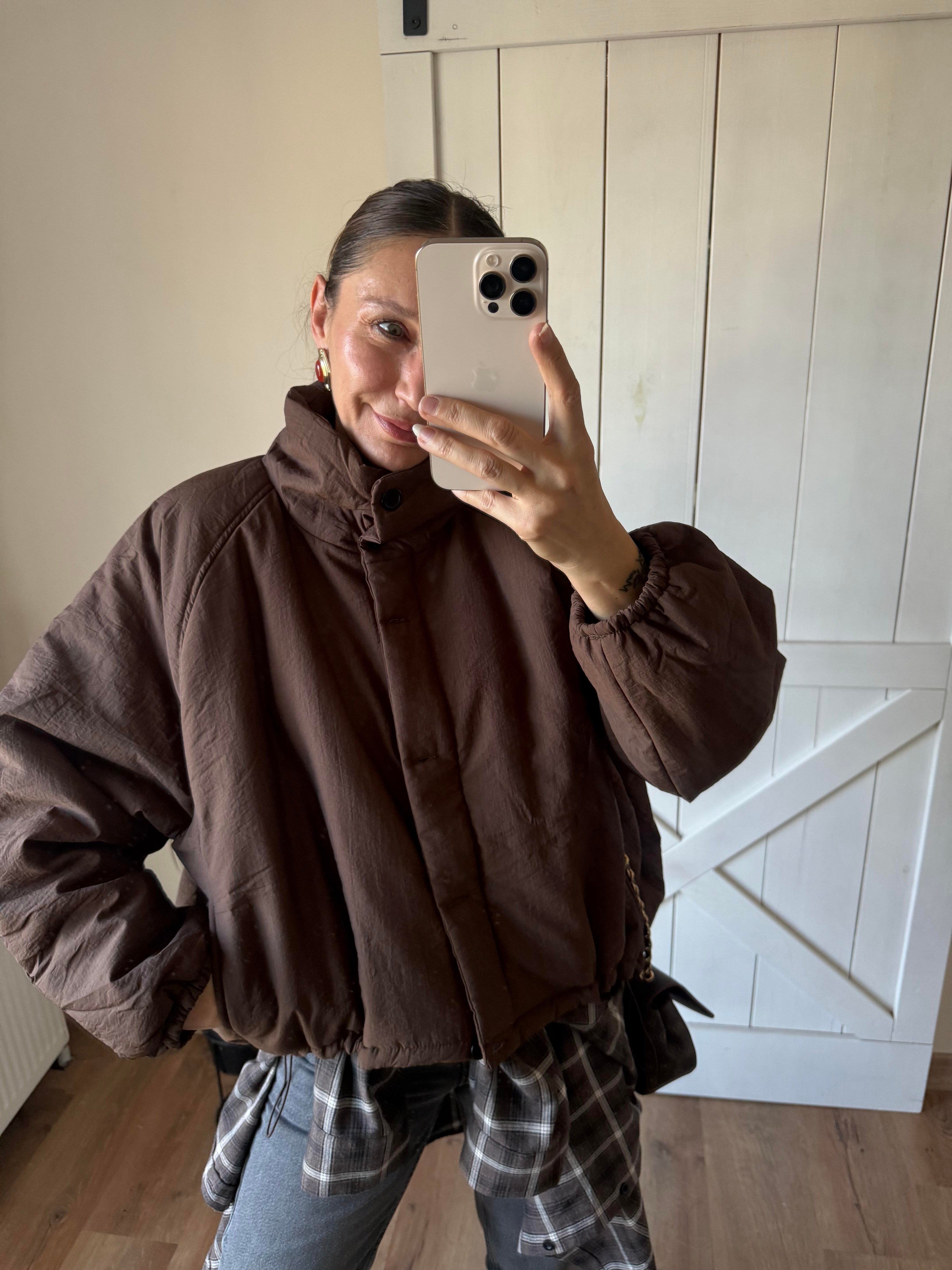 Tok Dokulu Şişme Mont