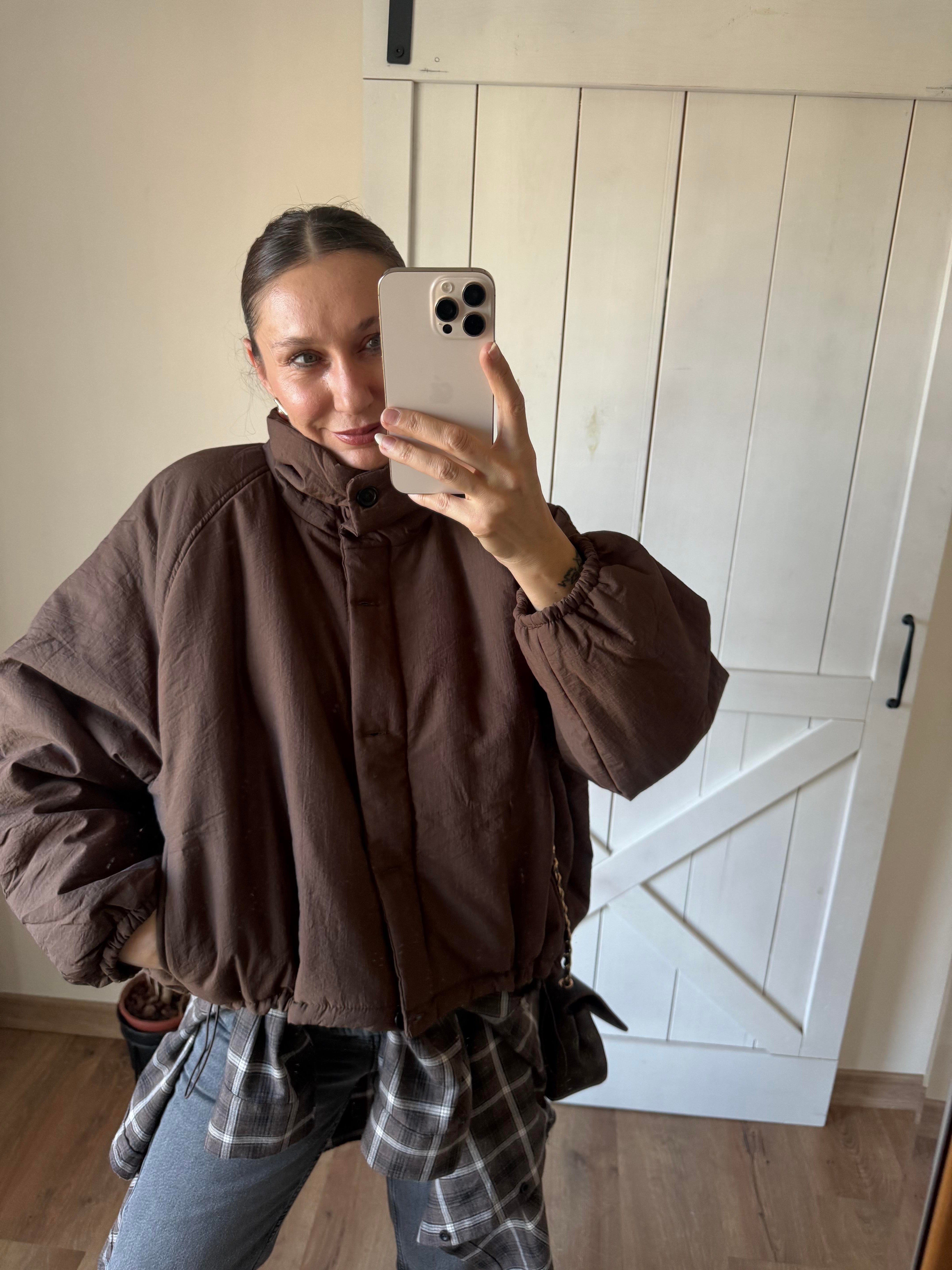 Tok Dokulu Şişme Mont