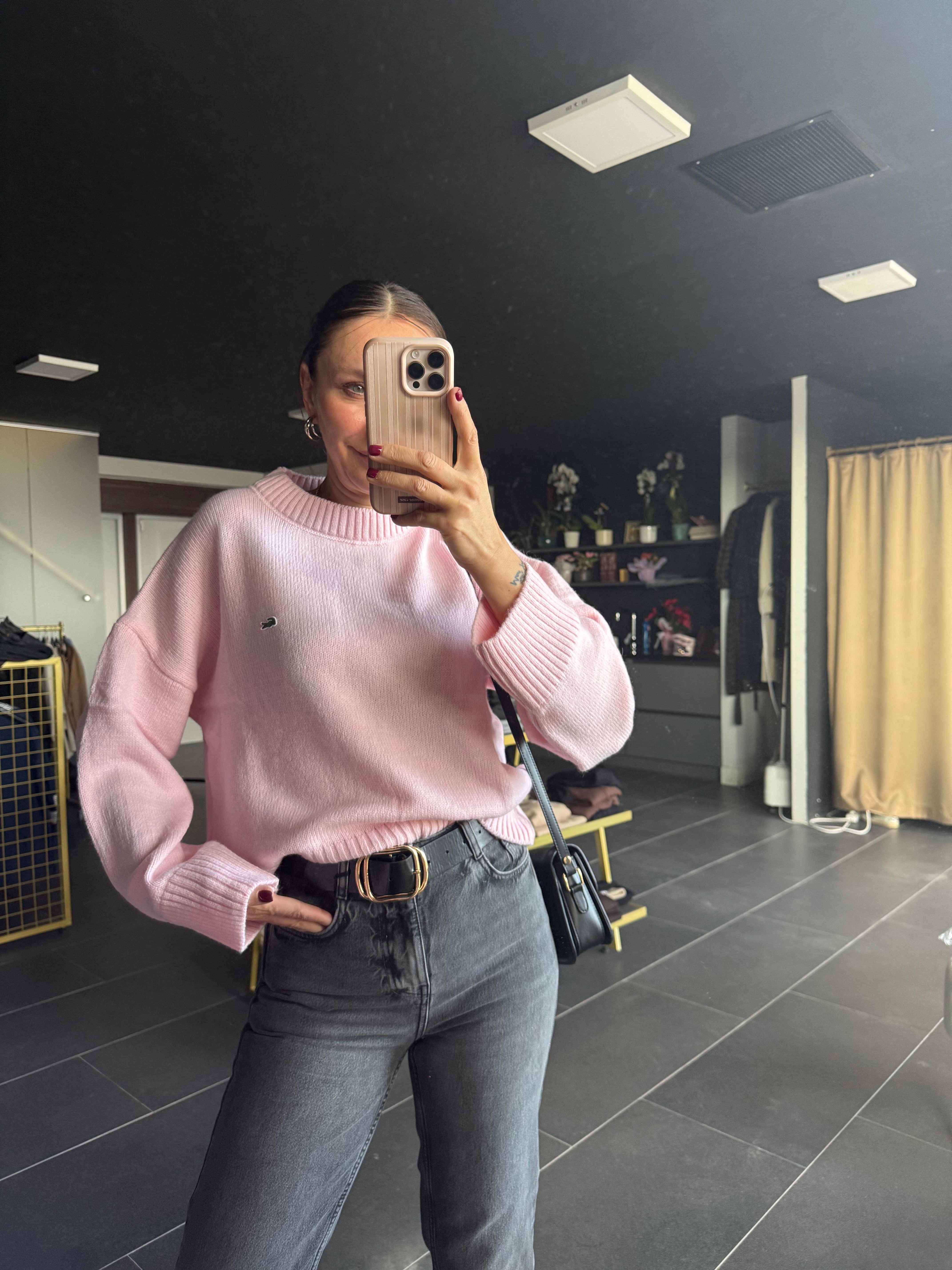 Toz Pembe Basic Kazak