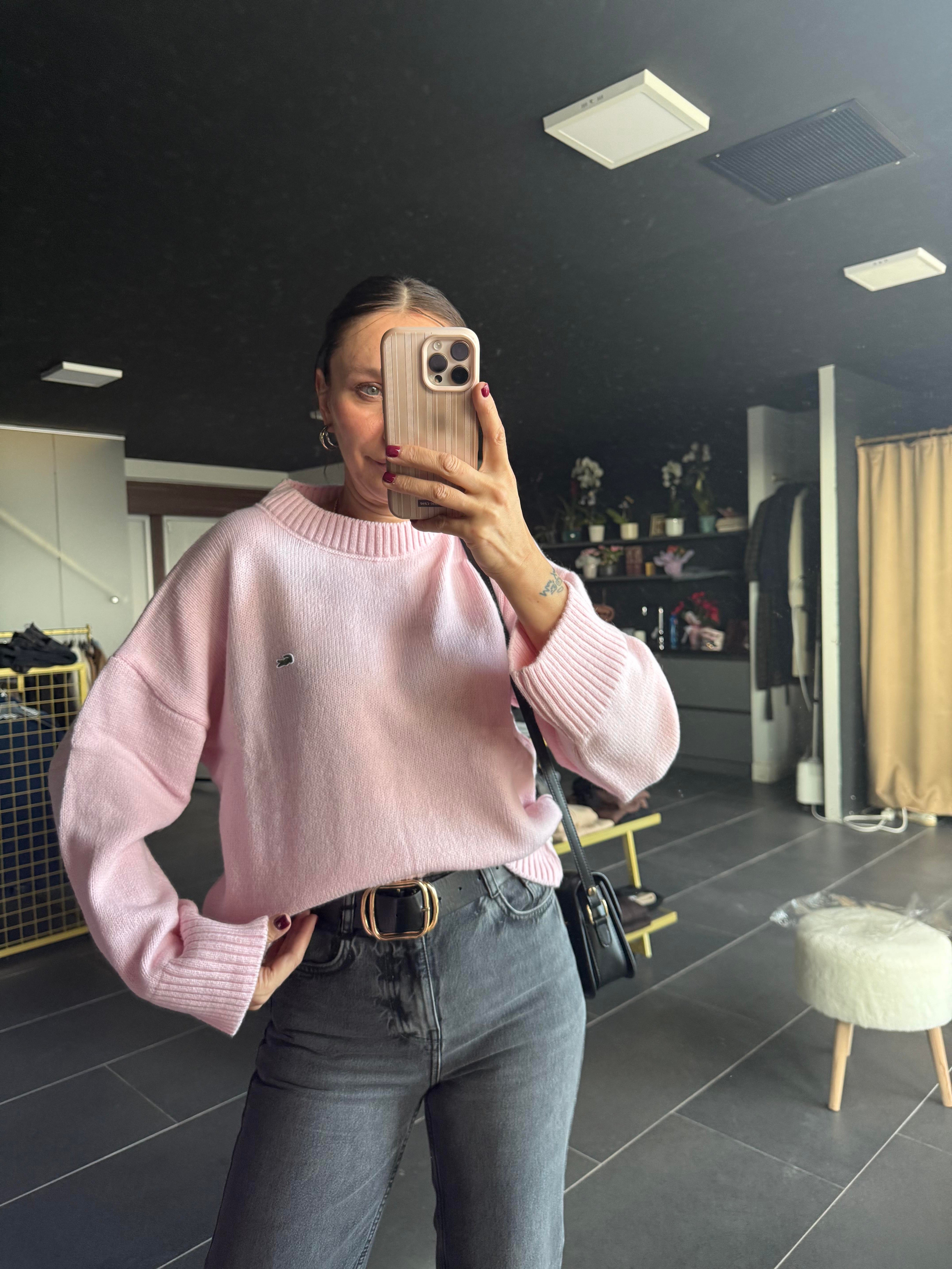 Toz Pembe Basic Kazak