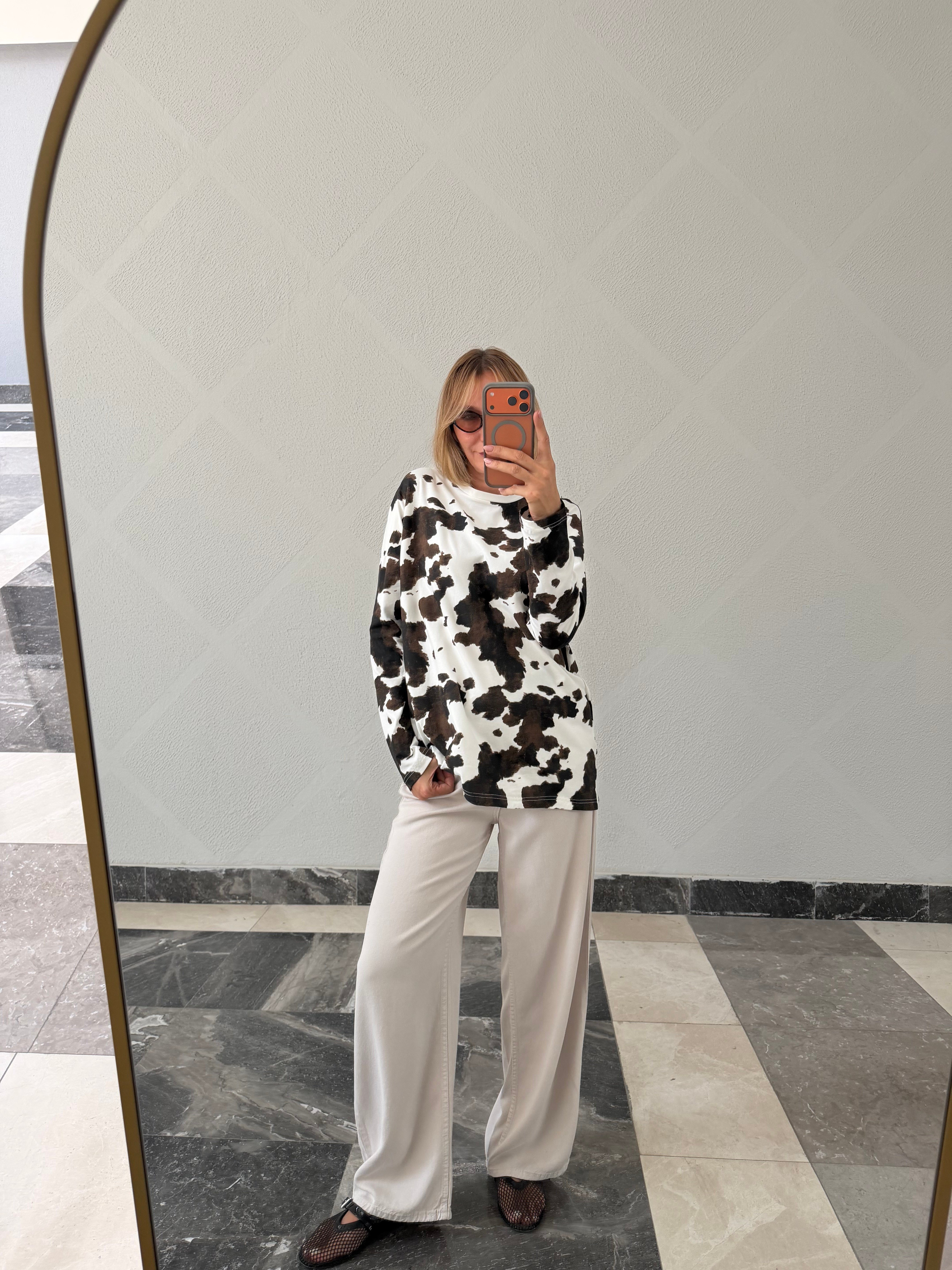 Trend Cow Print Basic