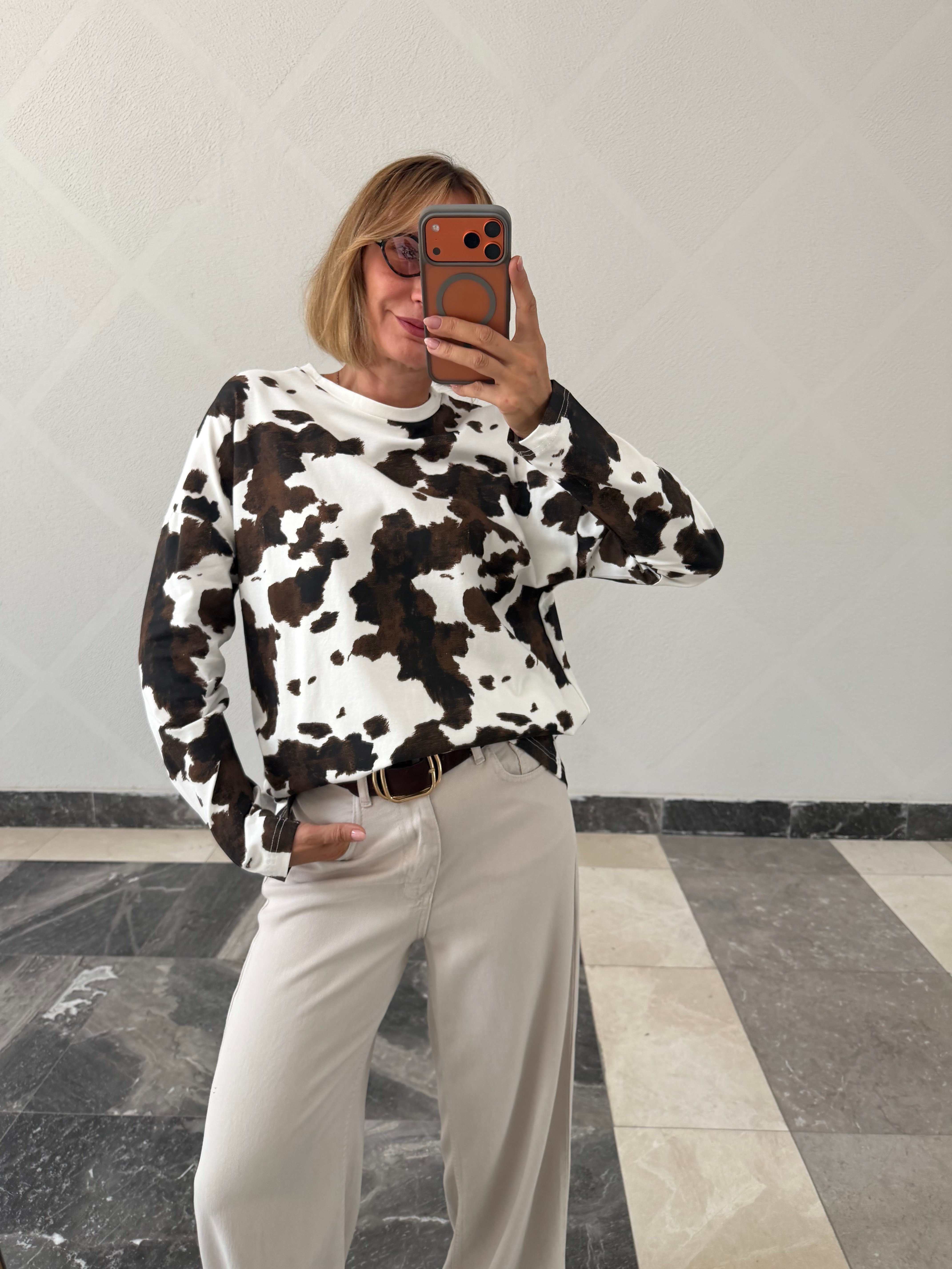 Trend Cow Print Basic