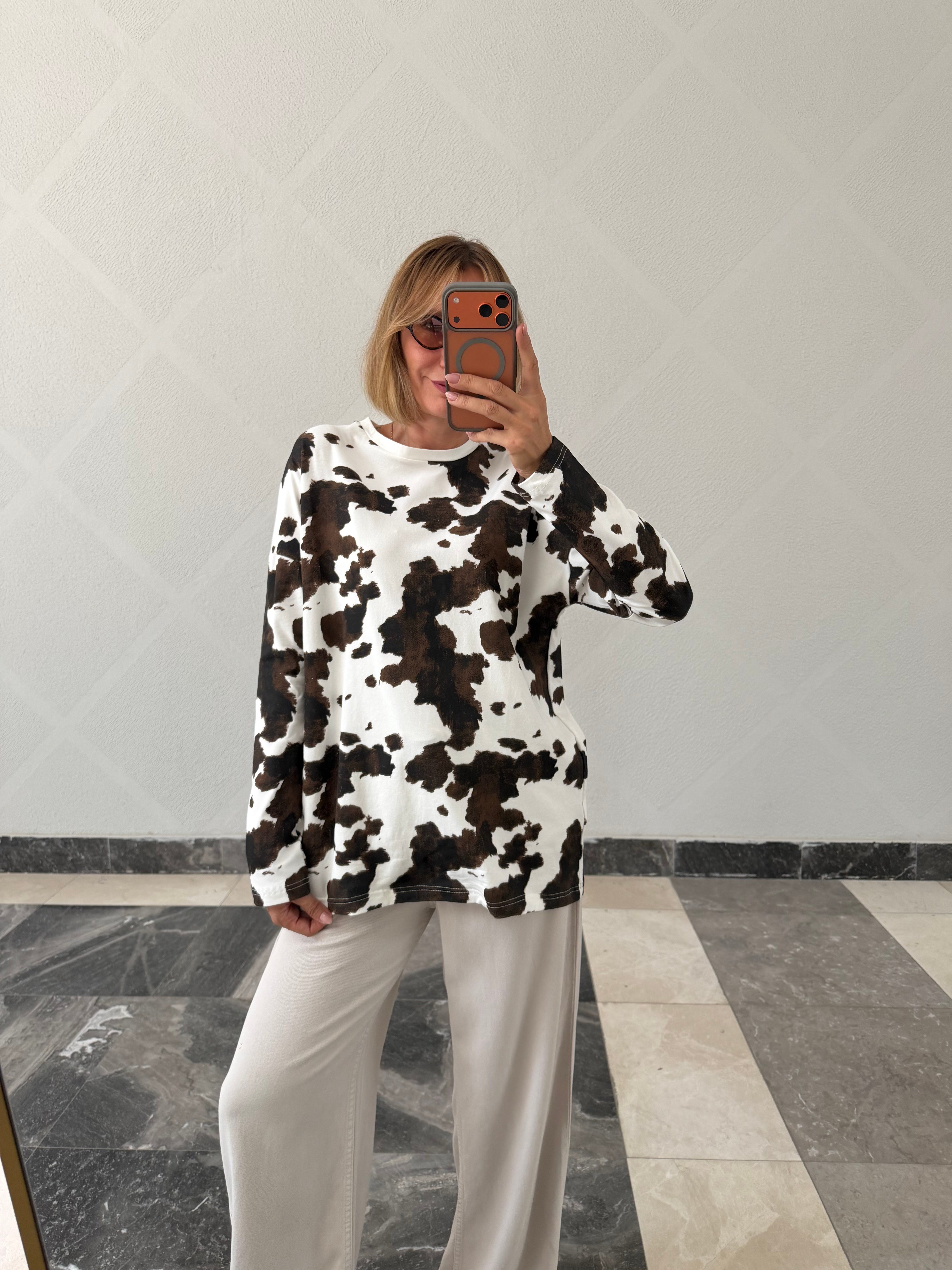 Trend Cow Print Basic