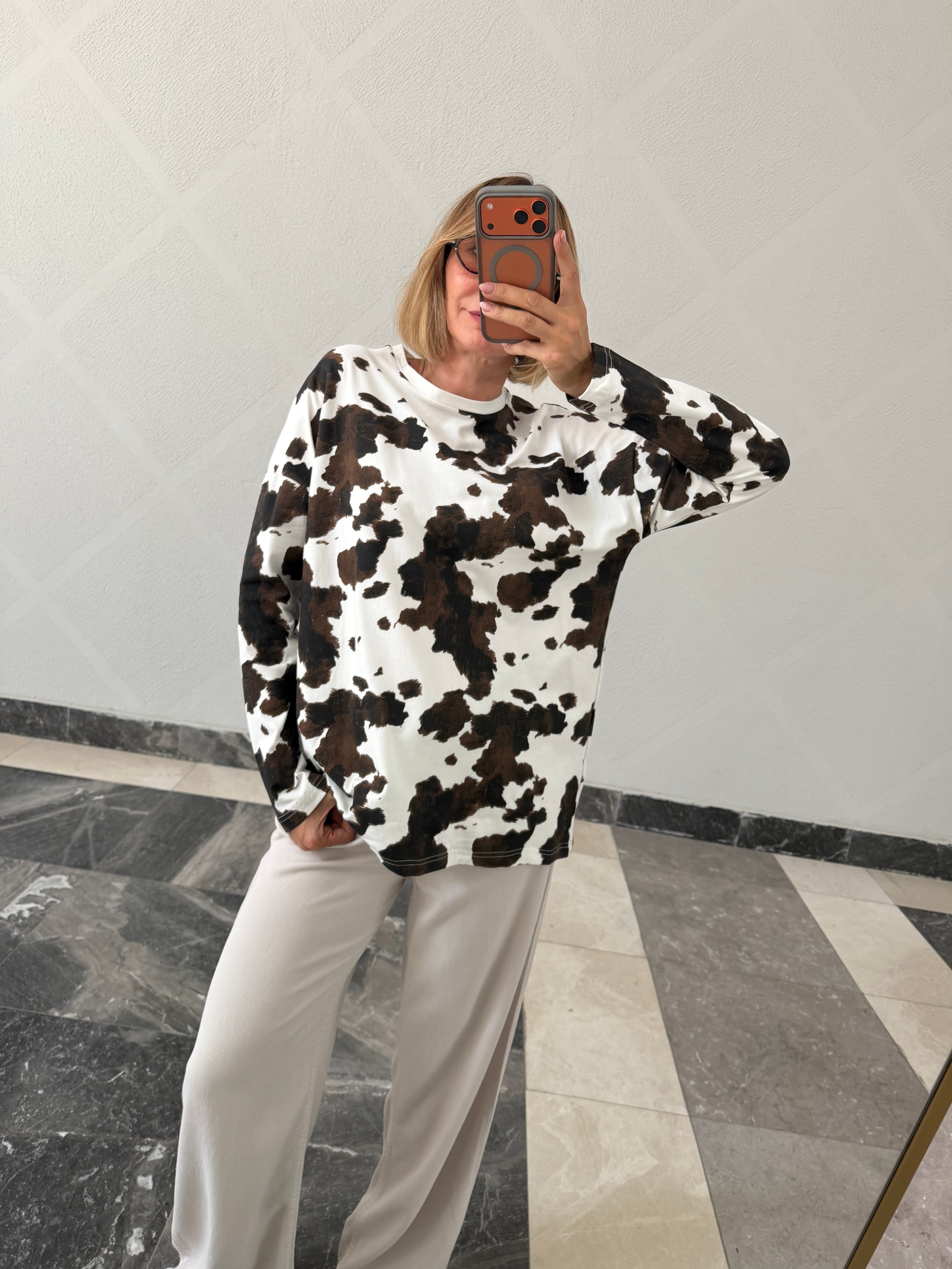 Trend Cow Print Basic