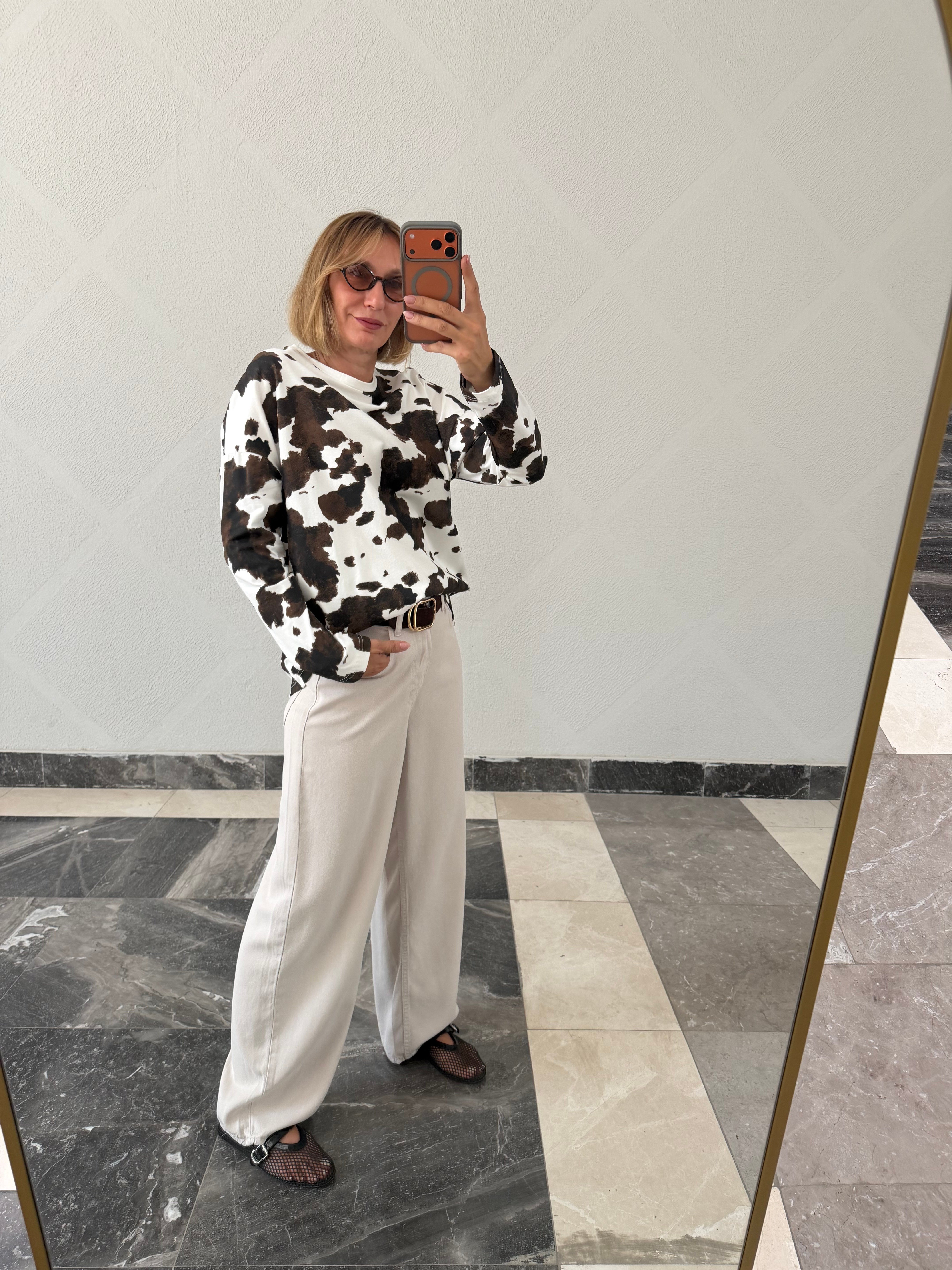 Trend Cow Print Basic