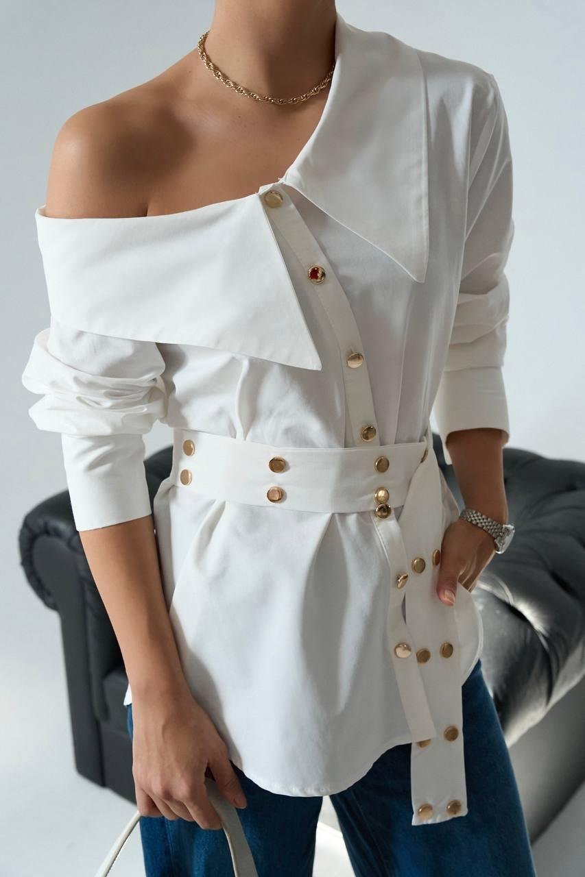 Twist Model Beyaz Gömlek