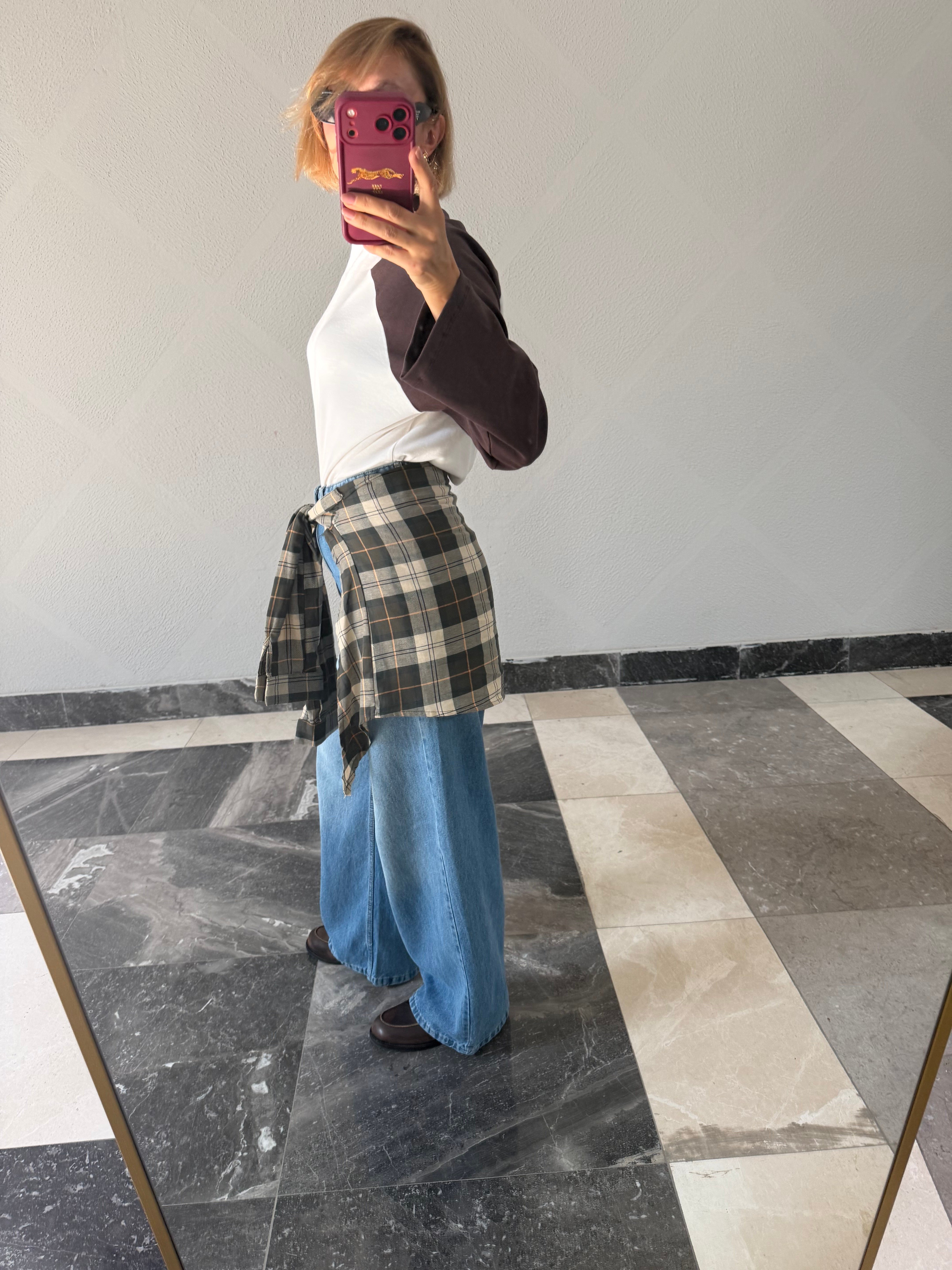Twist Model Love Belden Bağlamalı Açık Mavi Pantolon