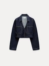 V Yaka Denim Gömlek