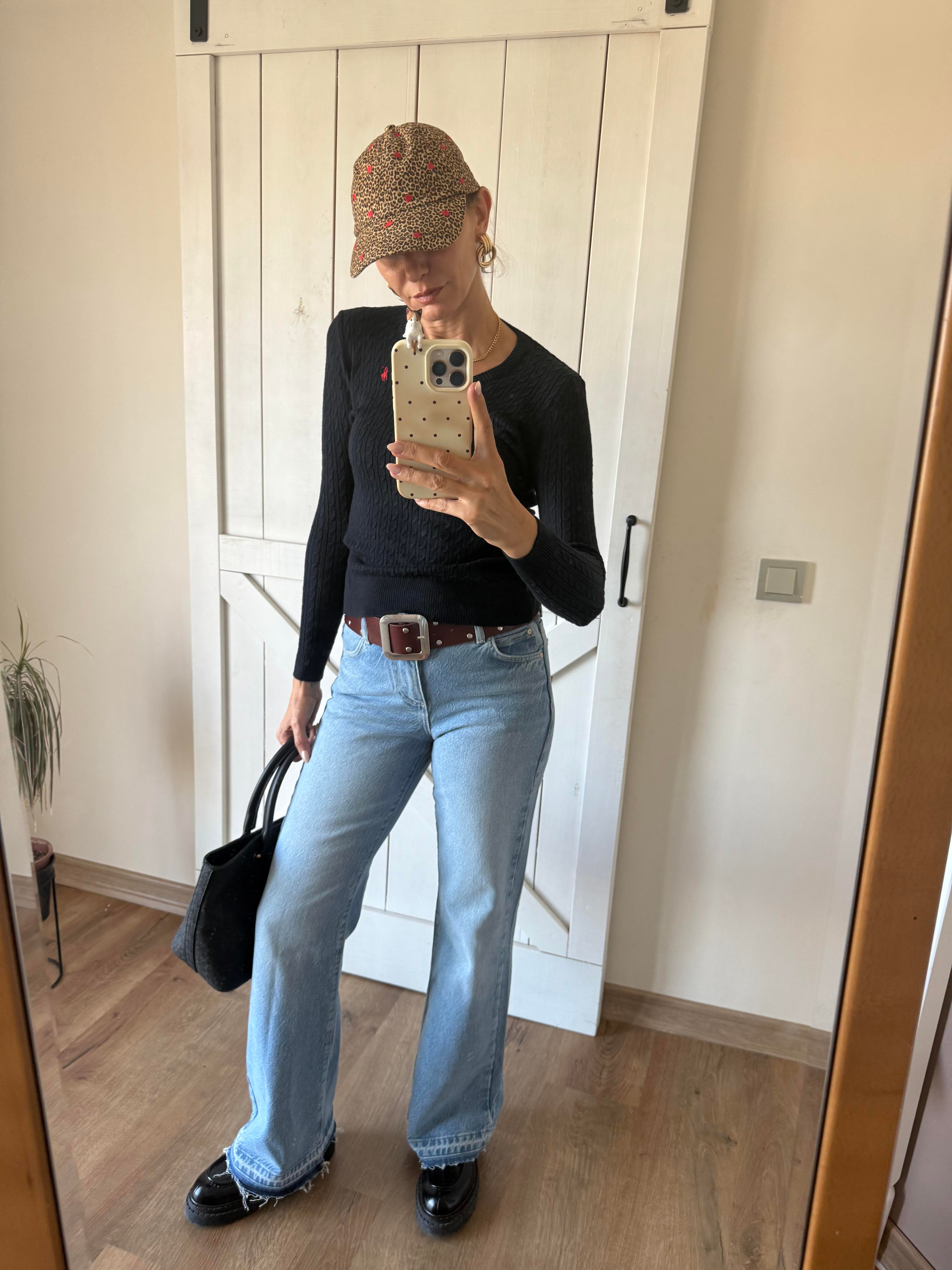 V Yaka Lacivert Triko