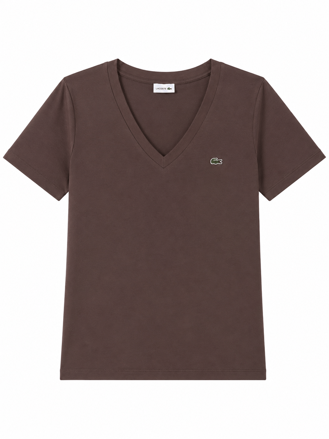 V Yaka Lcs Kahve Tshirt