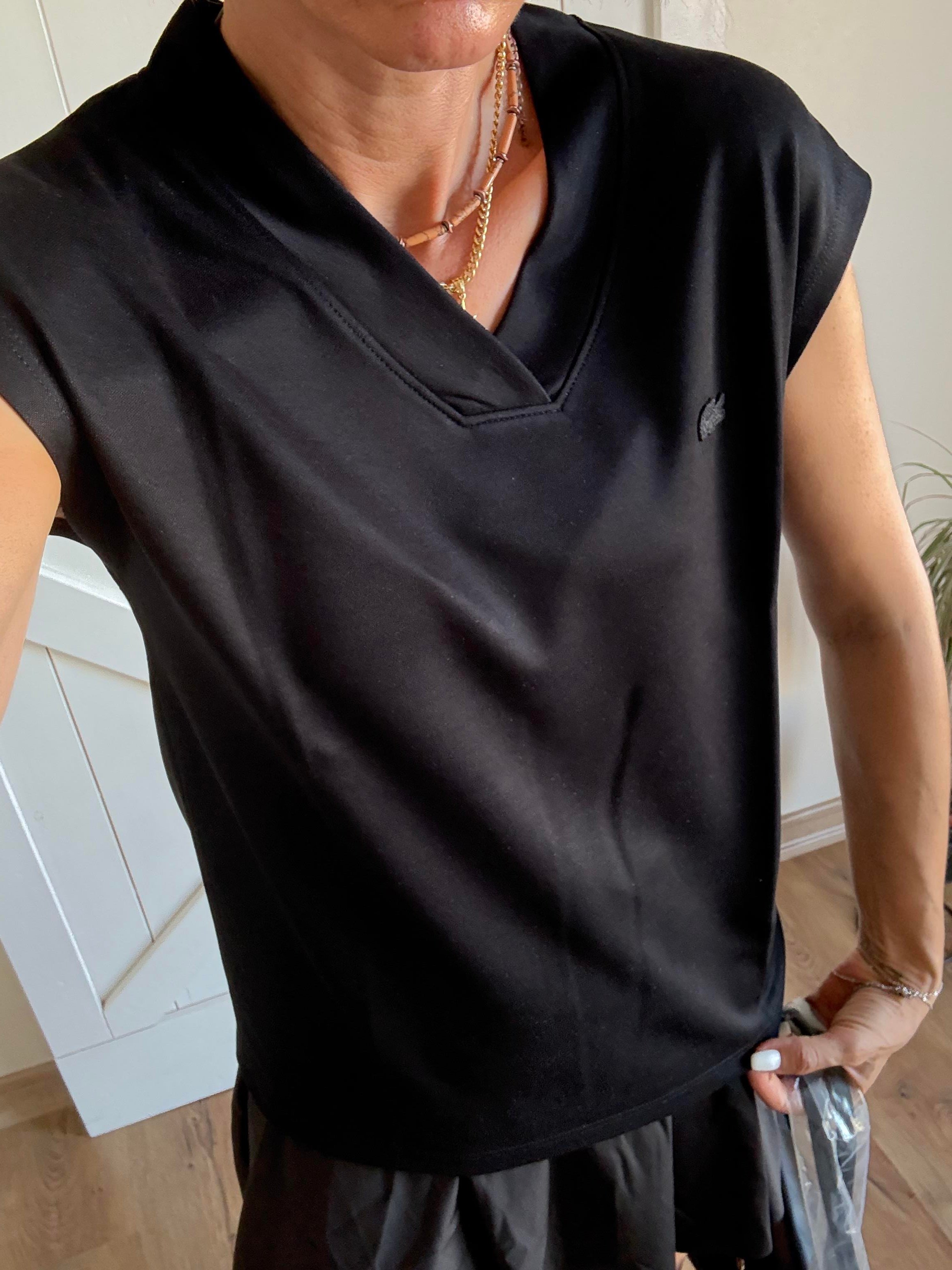 V Yaka Pamuklu Pre Tshirt