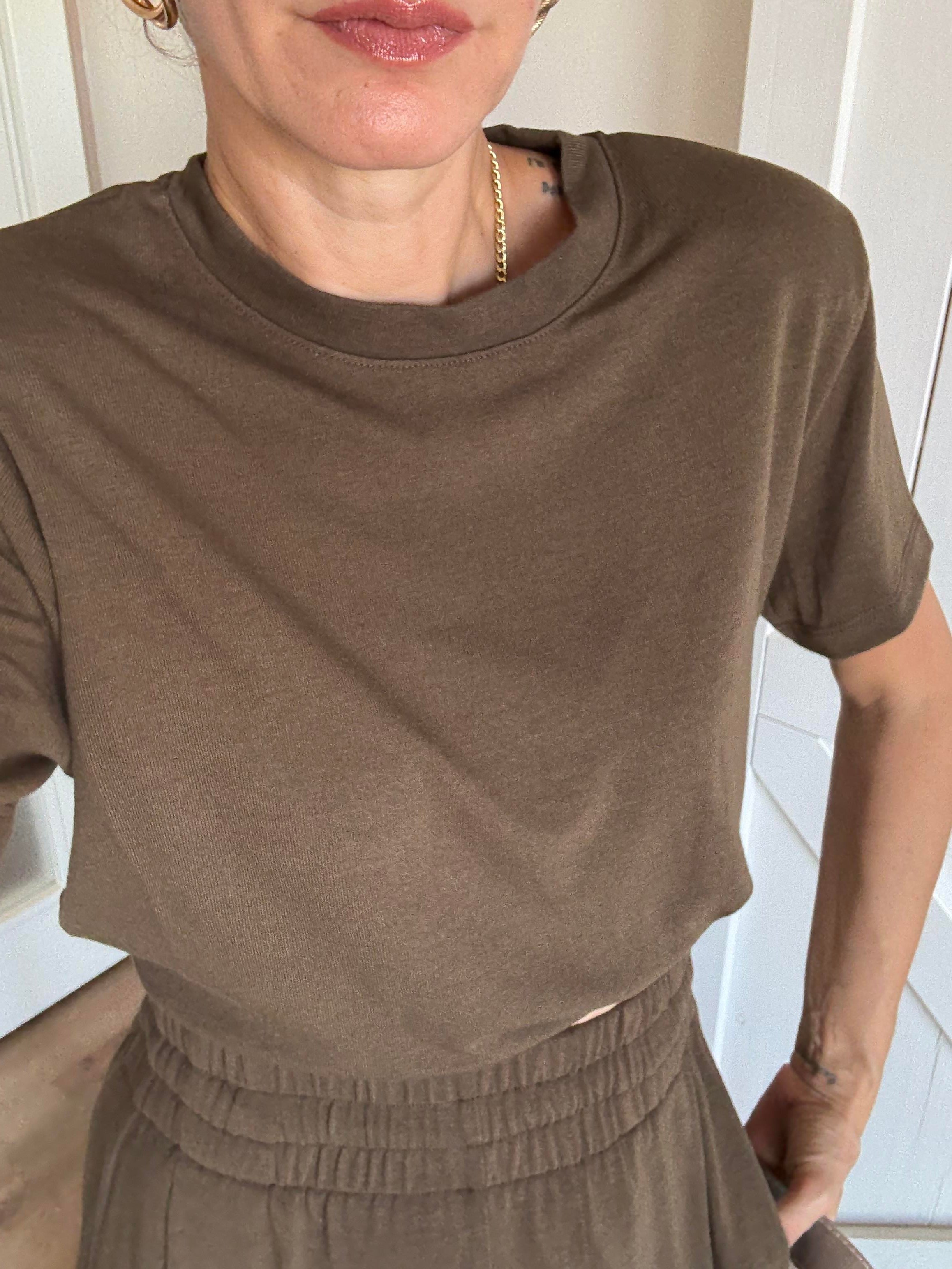 Vatkalı Kahve Tshirt