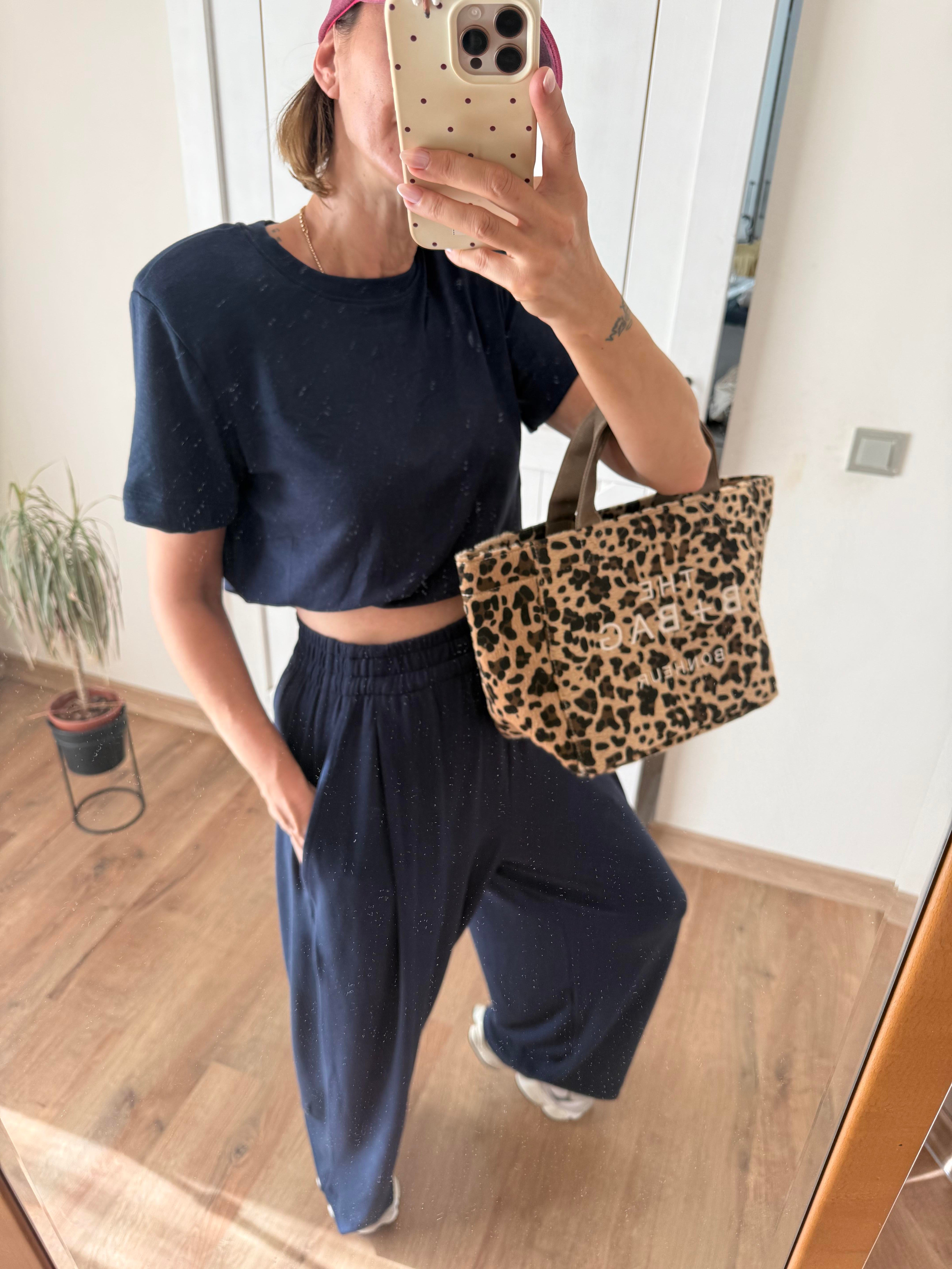 Vatkalı Lacivert Tshirt