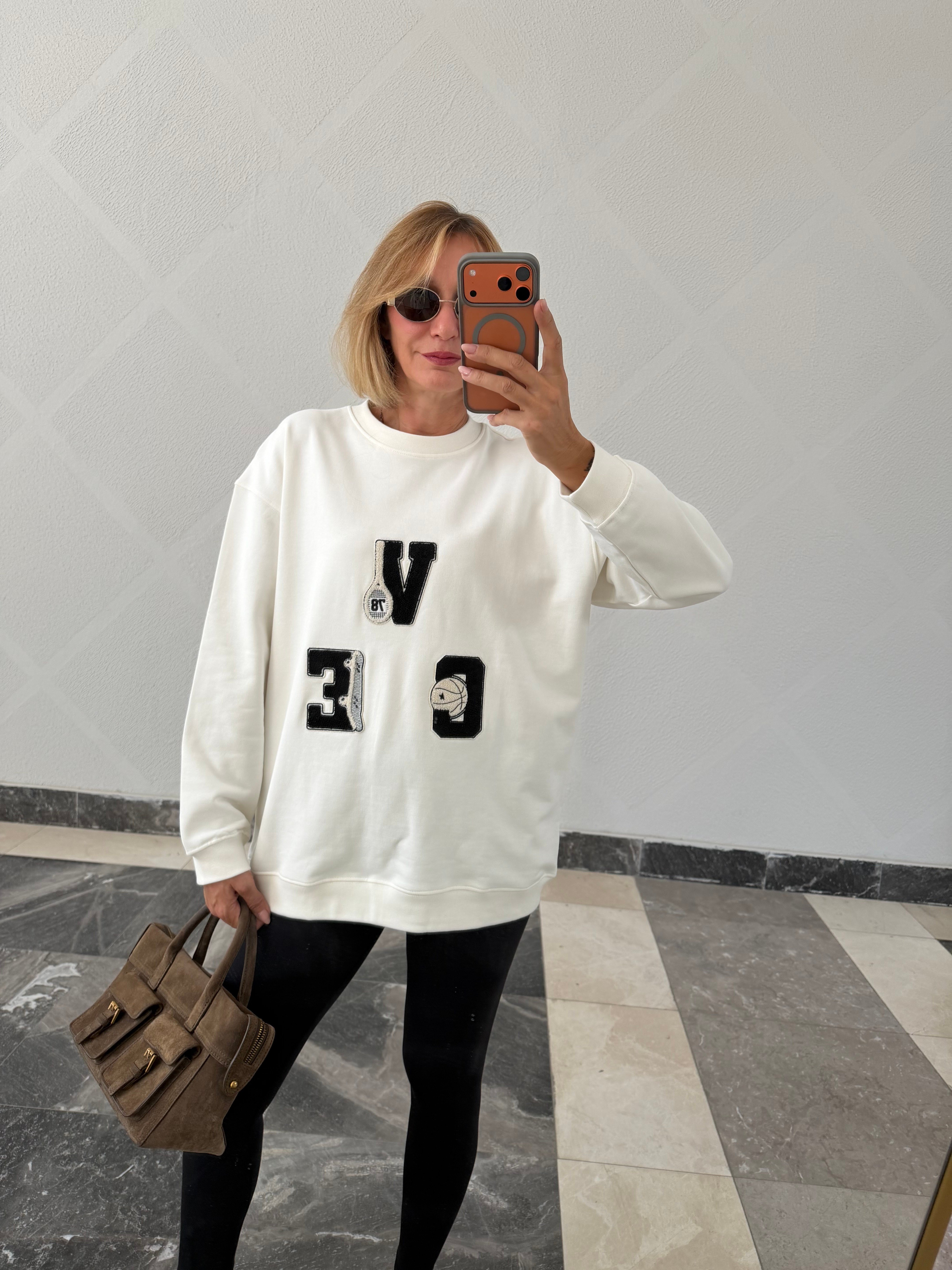 Vcl Goose Kırık Beyaz Sweatshirt